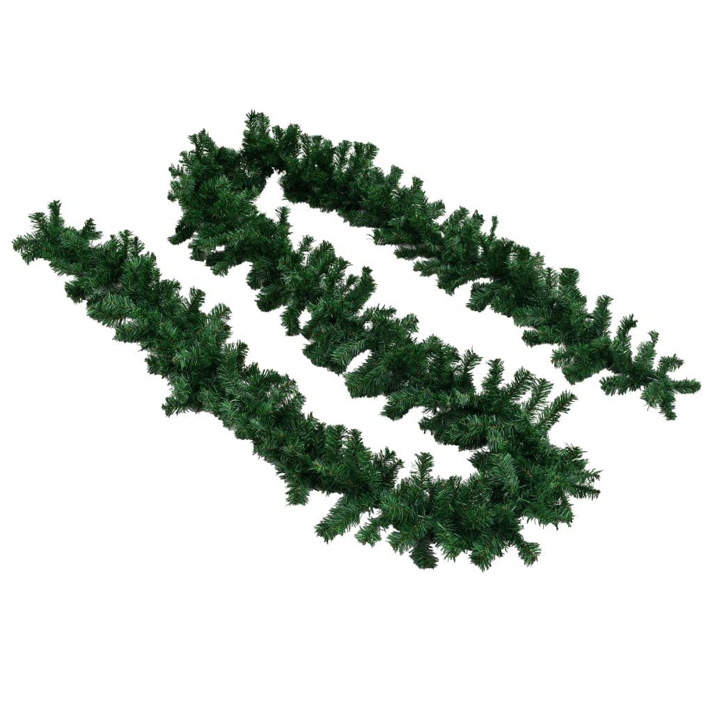 furnicato Weihnachtsbaumkugel Weihnachtsgirlanden 4 Stk. 270 cm Grün PVC