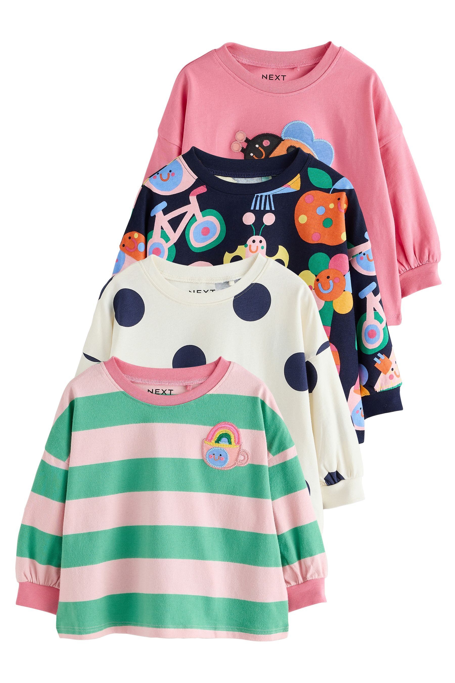 Next Langarmshirt 4er-Pack Langarmshirts (4-tlg)