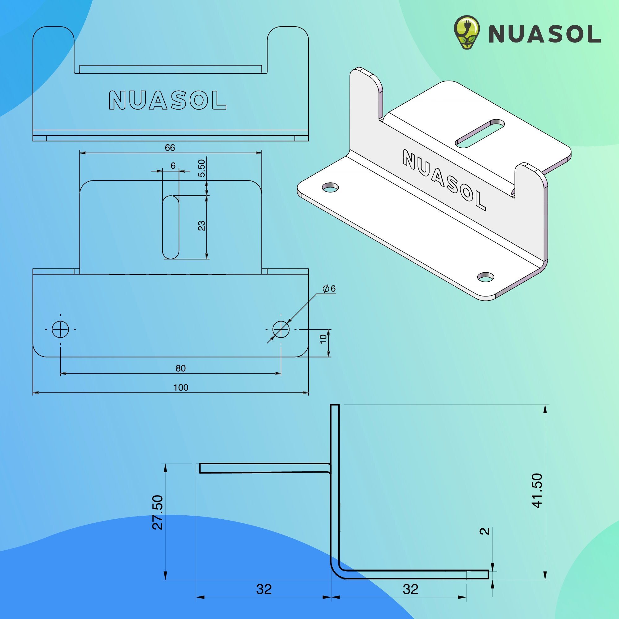8x (Set, NuaFix oder Z-Winkel Montage 16x Montagezubehör St) Solarmodule 8 NuaSol Set Photovoltaik für