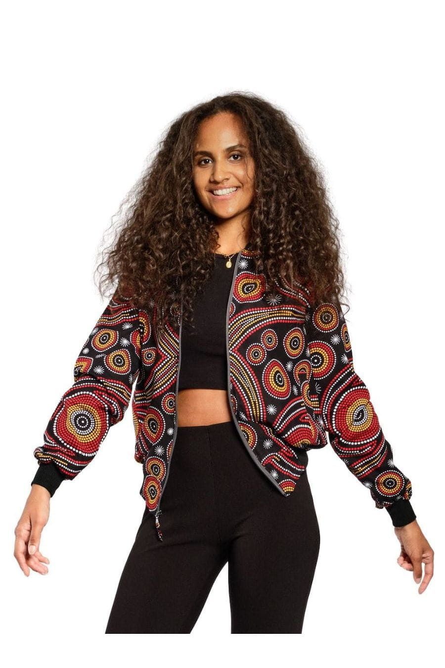 mikono Bomberjacke Kitenge - Kizunguzungu - Unisex Handgefertigt · 100 % Baumwolle (Kitenge) · Unikat