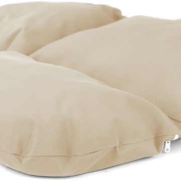 RAMROXX Hängesessel Kissen für Hängesessel Korb inkl. Rückenteil 2 teilig Set Style Beige