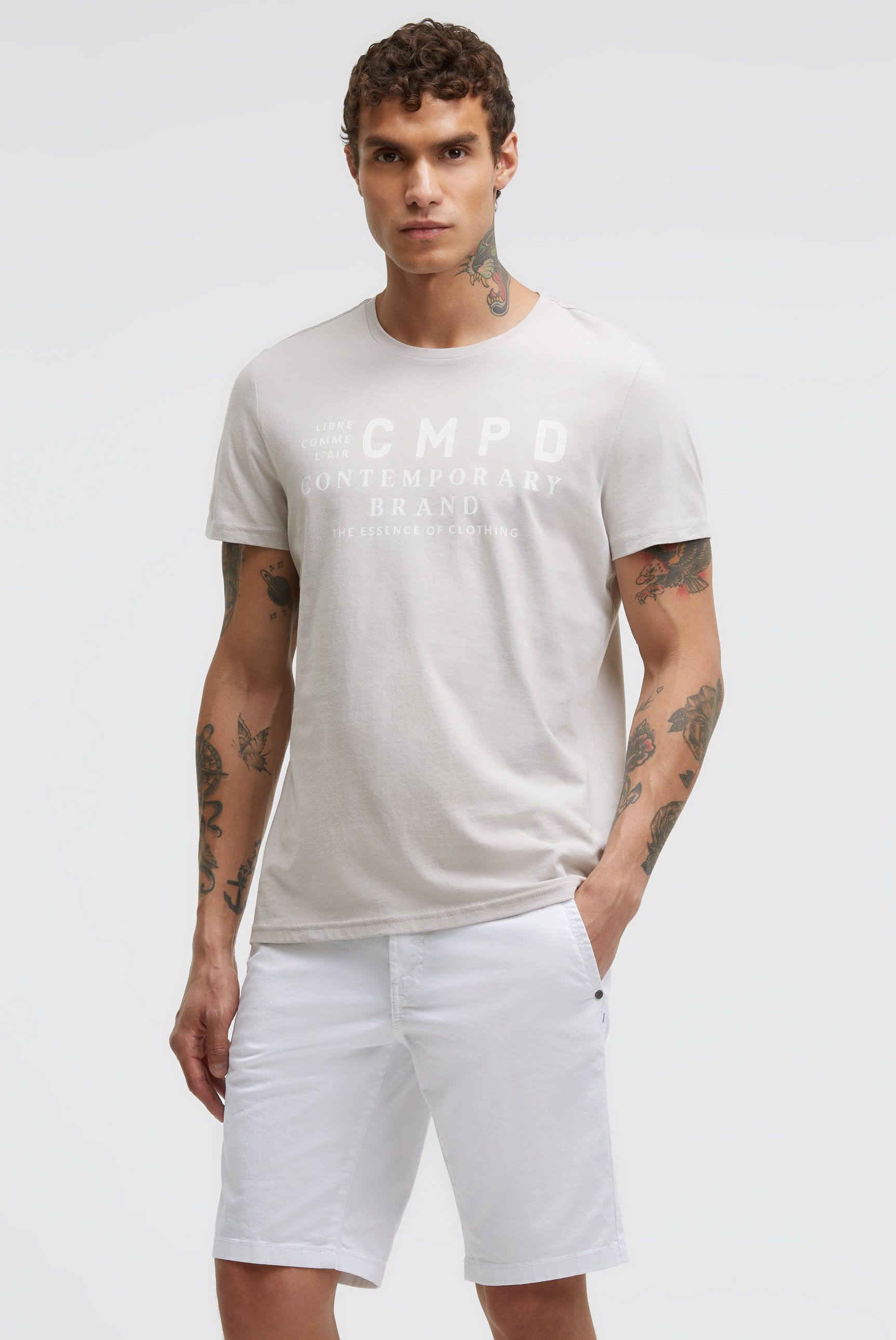 CMPD Rundhalsshirt aus Baumwolle