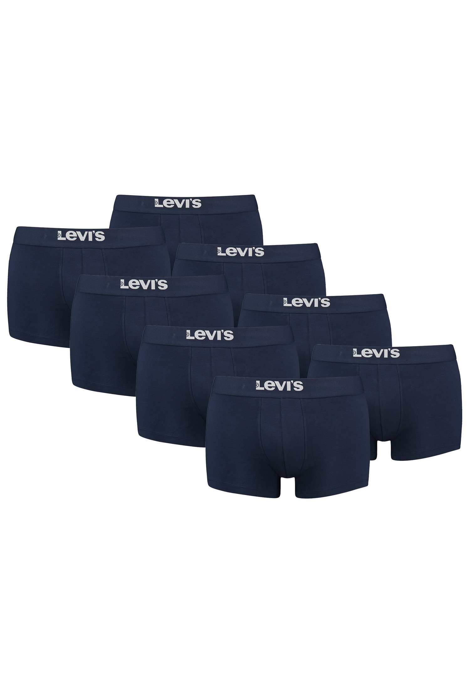 CO SOLID ORGANIC 8er Levi's® 8-St., 8er-Pack) Navy TRUNK (Set, LEVIS BASIC Pack MEN Boxershorts