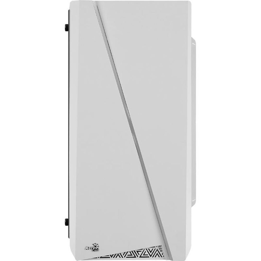 Aerocool PC-Gehäuse Cylon Mini-Tower PC-Gehäuse, (1 St), Gaming-Gehäuse, Weiß, mit Acryl Seitenfenster, RGB-LED-Frontbeleuchtung