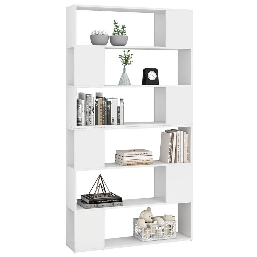 Raumteiler cm Bücherregal Regal 100x24x188 Weiß vidaXL