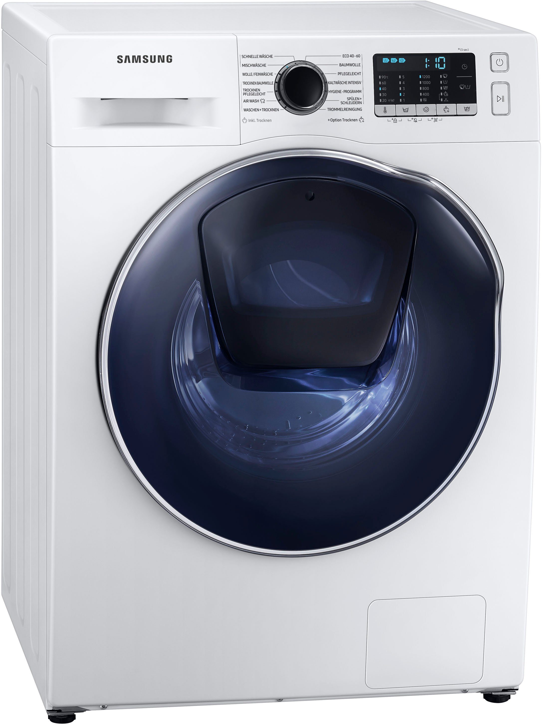 Samsung Waschtrockner WD8NK52K0ZW, 8 kg, 5 kg, 1200 U/min, SLIM Platzsparer