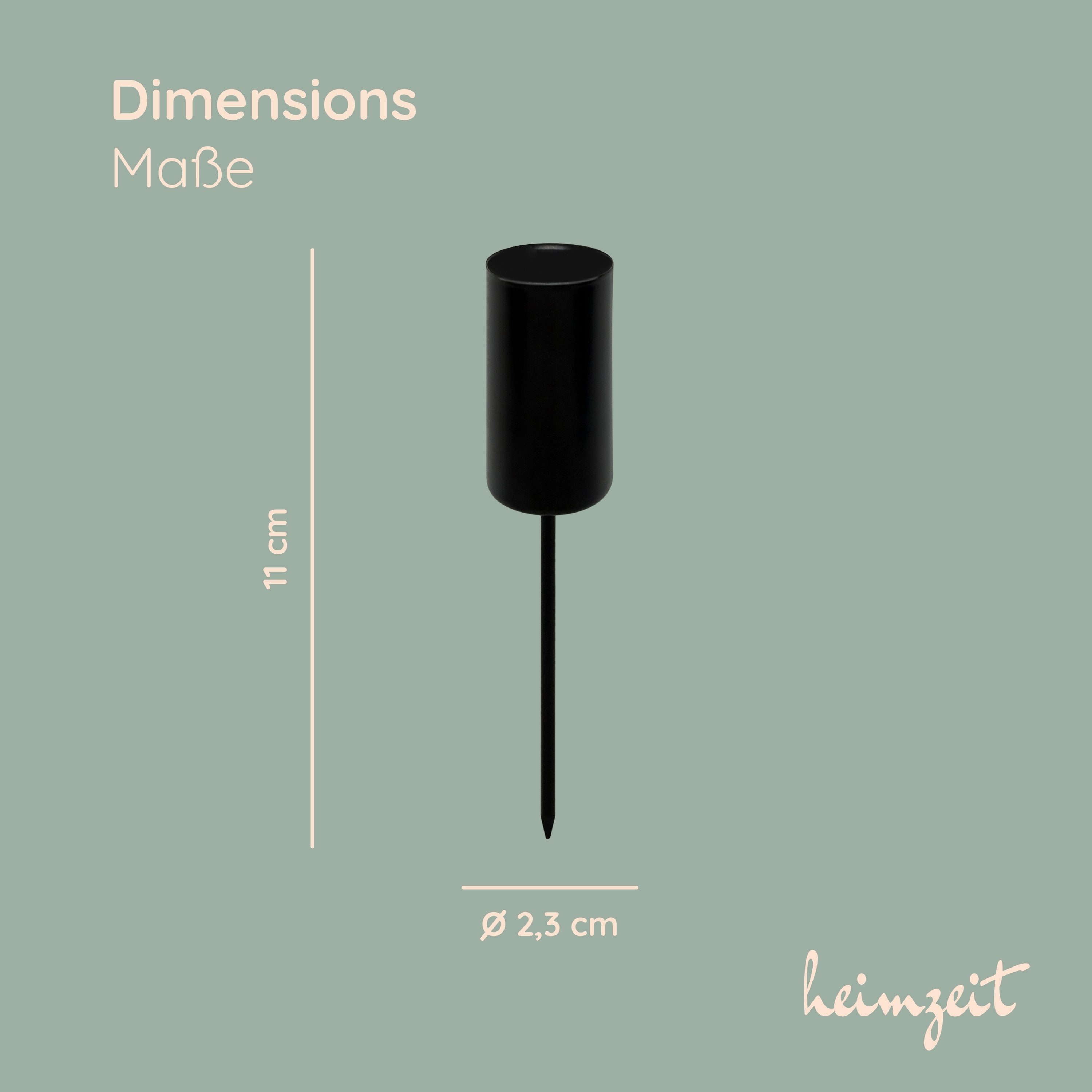 heimzeit Tischkerzenhalter Kerzenhalter f. Stabkerzen Ø22 mm zum Stecken günstig online kaufen