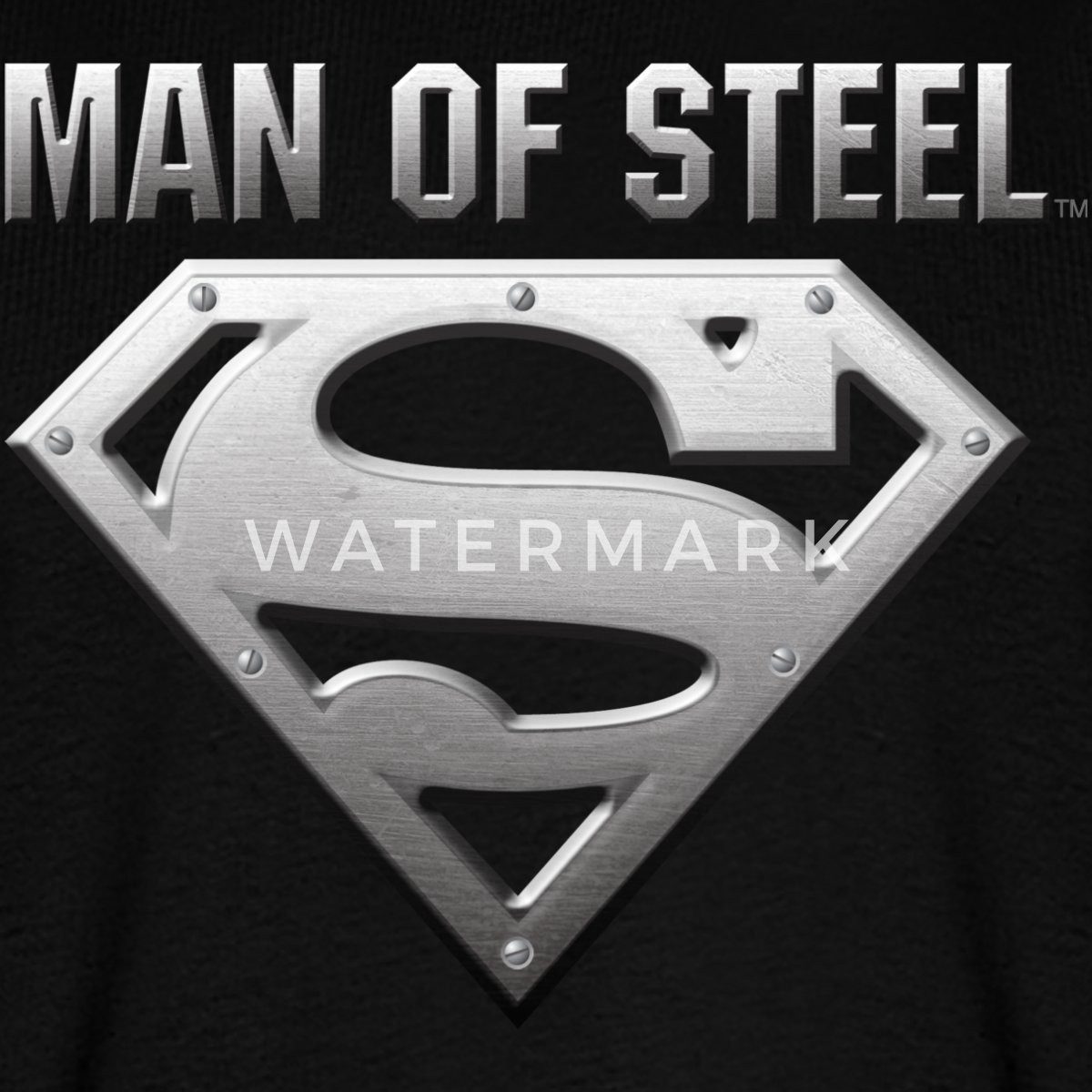 Spreadshirt T-Shirt DC Comics Superman Logo Man Of Steel Männer Premium T-Shirt (1-tlg)