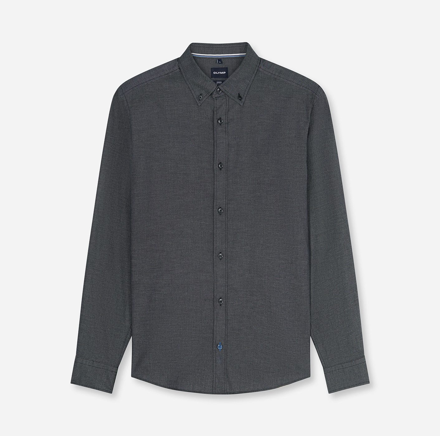 OLYMP Langarmhemd Casual Button-down-Kragen, regular fit