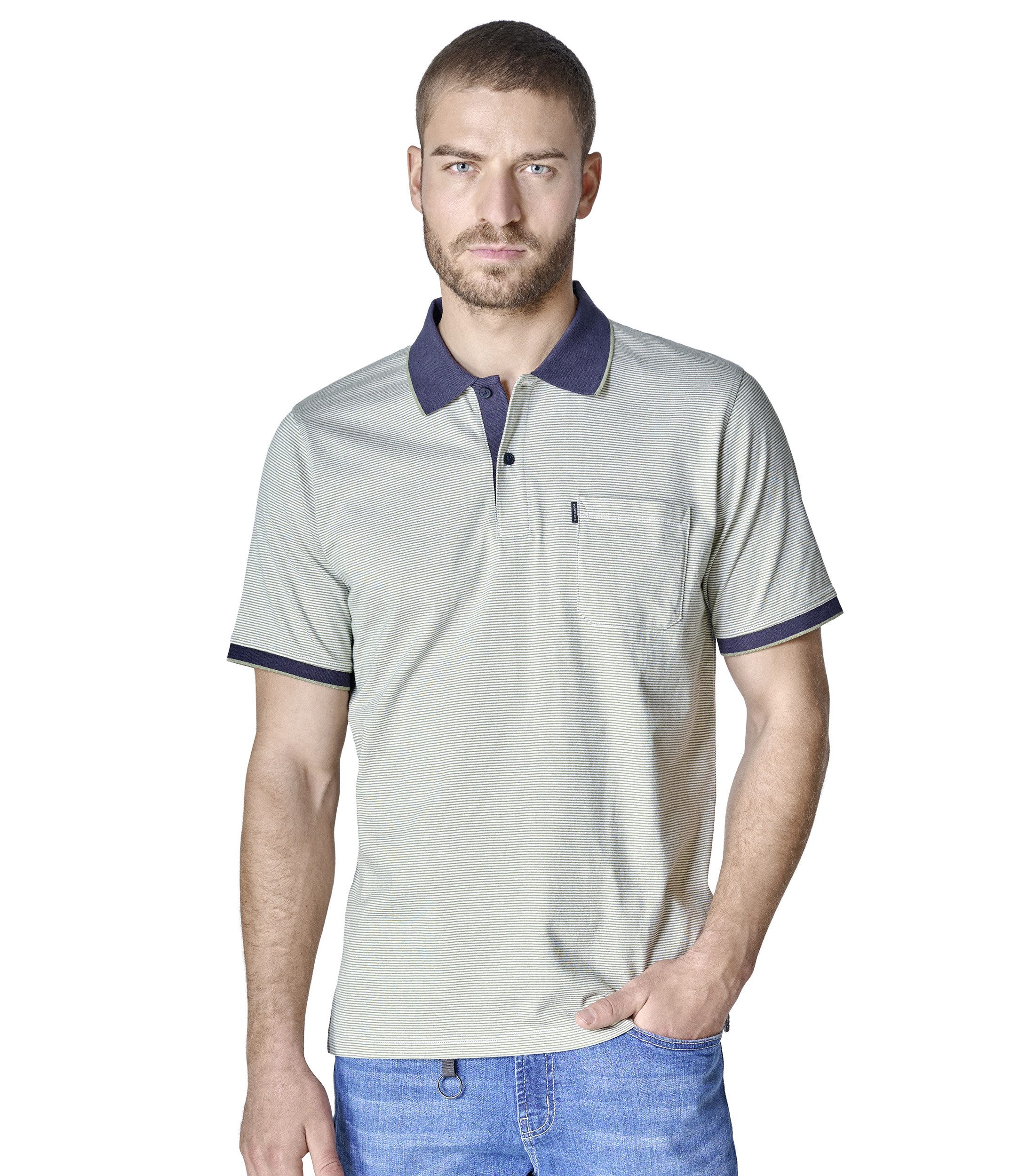 Poloshirt CASAMODA Polo-Shirt gestreift