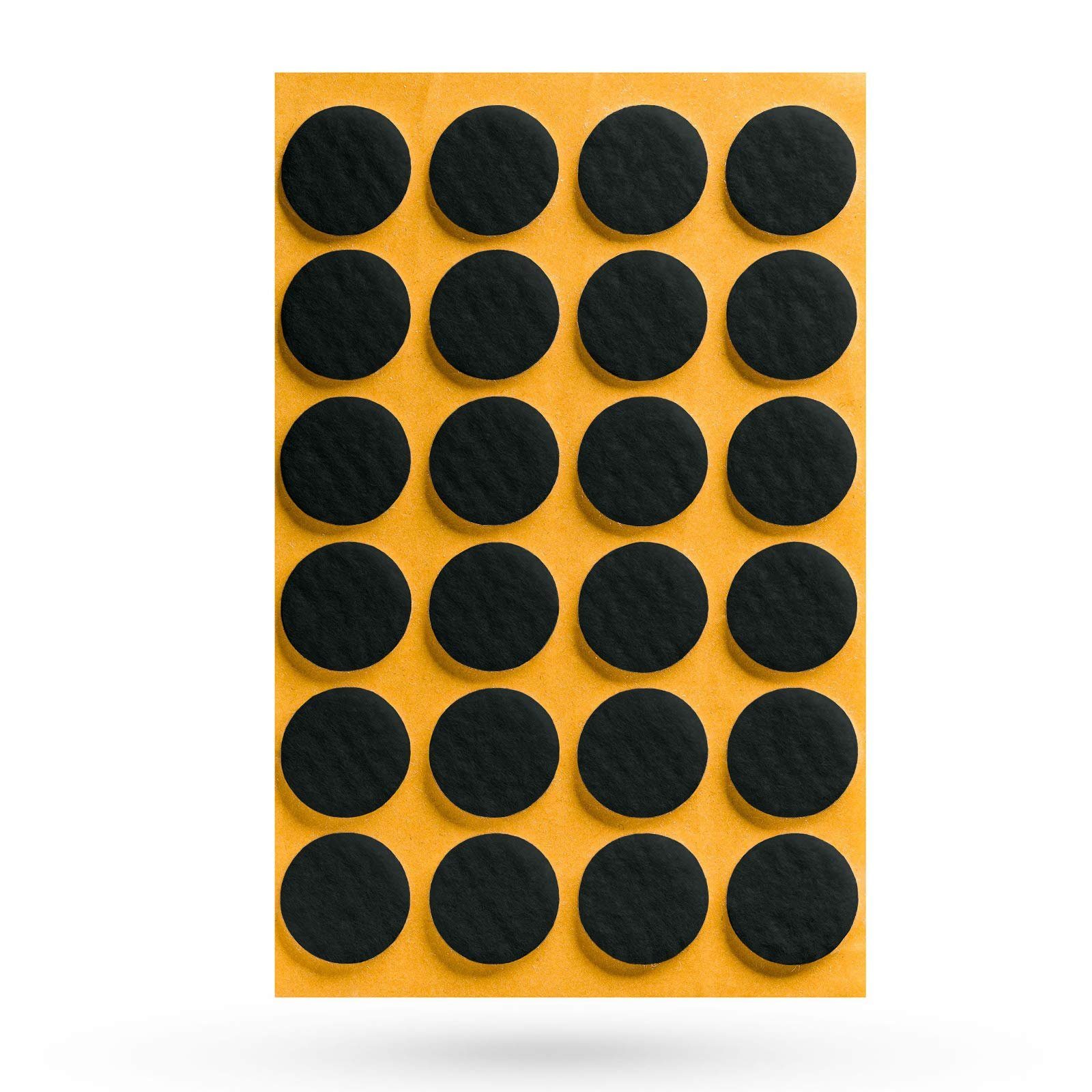 Antirutsch-Pads, selbstklebend, schwarz, 30 x 30 mm, Stärke: 3 mm (18  Stk.)