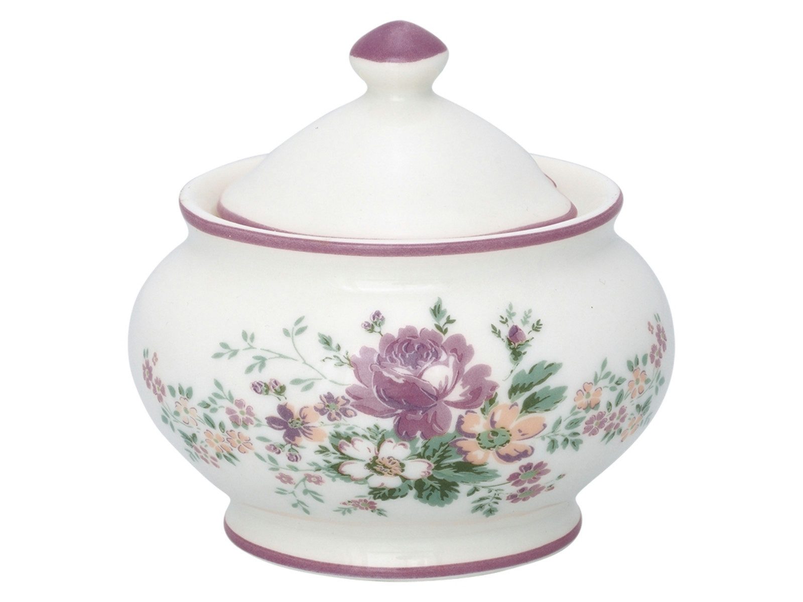 Greengate Zuckerdose Marie Zuckerdose rund dusty rose 0,2 l, Steinzeug