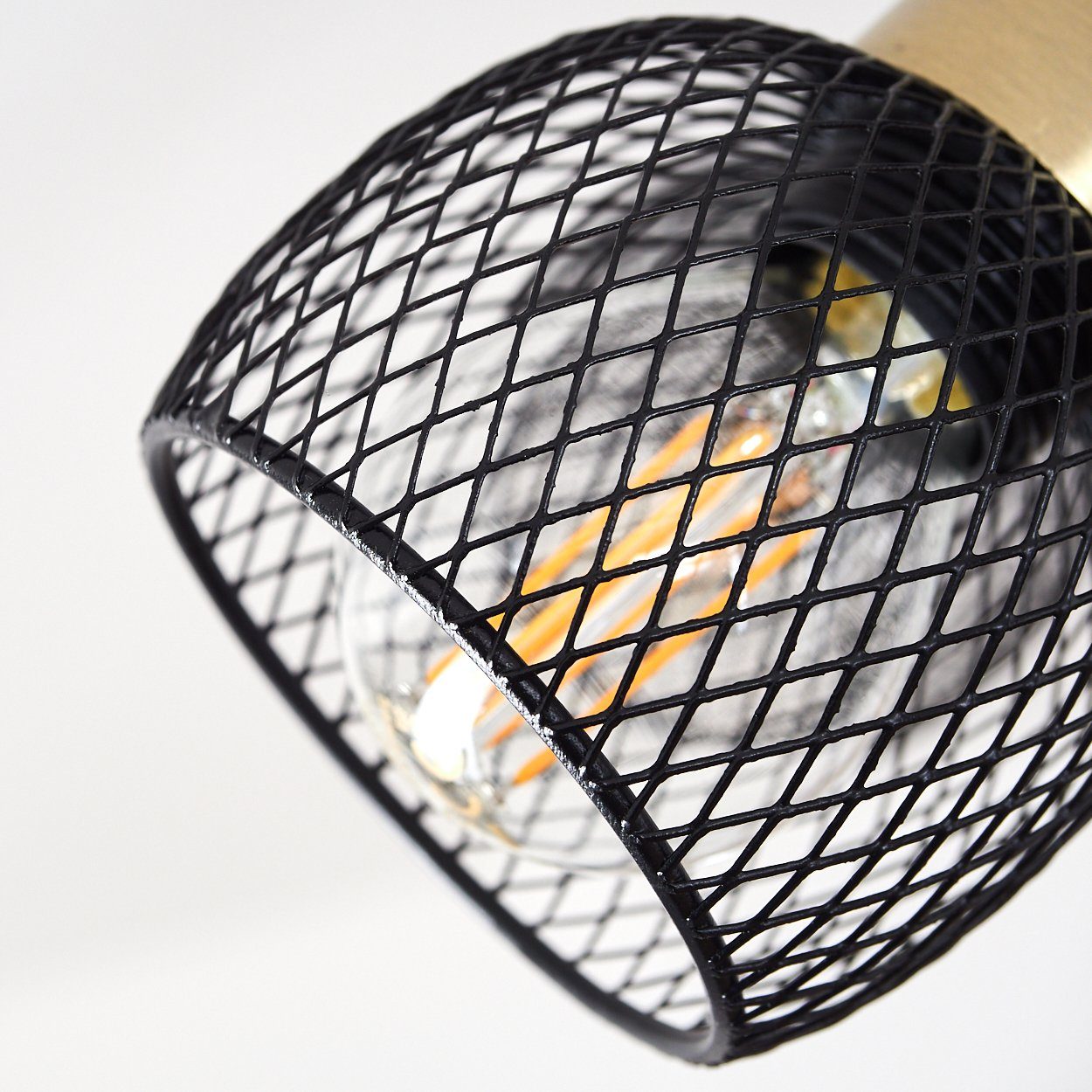 hofstein Deckenleuchte »Pieve« Deckenlampe aus Metall schwarz, gold Zimmerlampe 6-flammig, ohne Leuchtmittel, 6xE14 – Bild 3 von 5