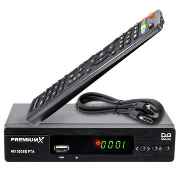 PremiumX HD 520SE FTA Digital SAT Receiver DVB-S2 HDMI SCART Antennenkabel SAT-Receiver