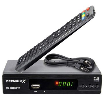 PremiumX HD 520SE FTA Digital Satelliten-Receiver DVB-S2 HDMI SCART USB FullHD SAT-Receiver