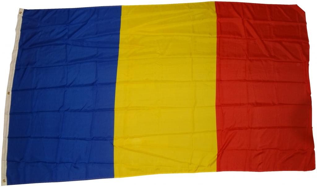 trends4cents Flagge XXL Flagge Fahne mit 3 Messingösen in 250 x 150 cm (Rumänien), für Fahnenmaste
