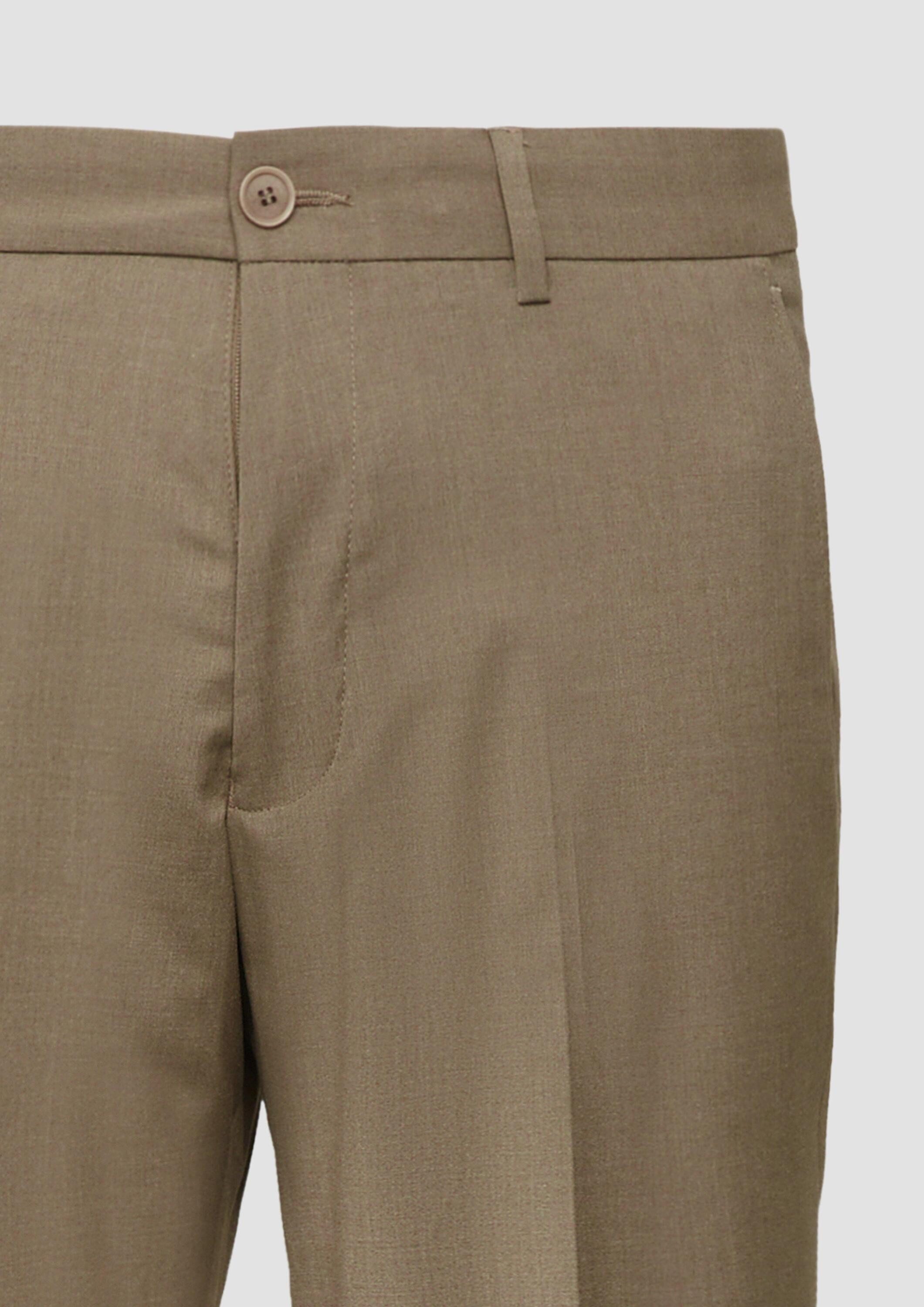s.Oliver Chinos Hose S.OPURE s.O PURE: Feine Anzughose aus meliertem Stretch-Gewebe