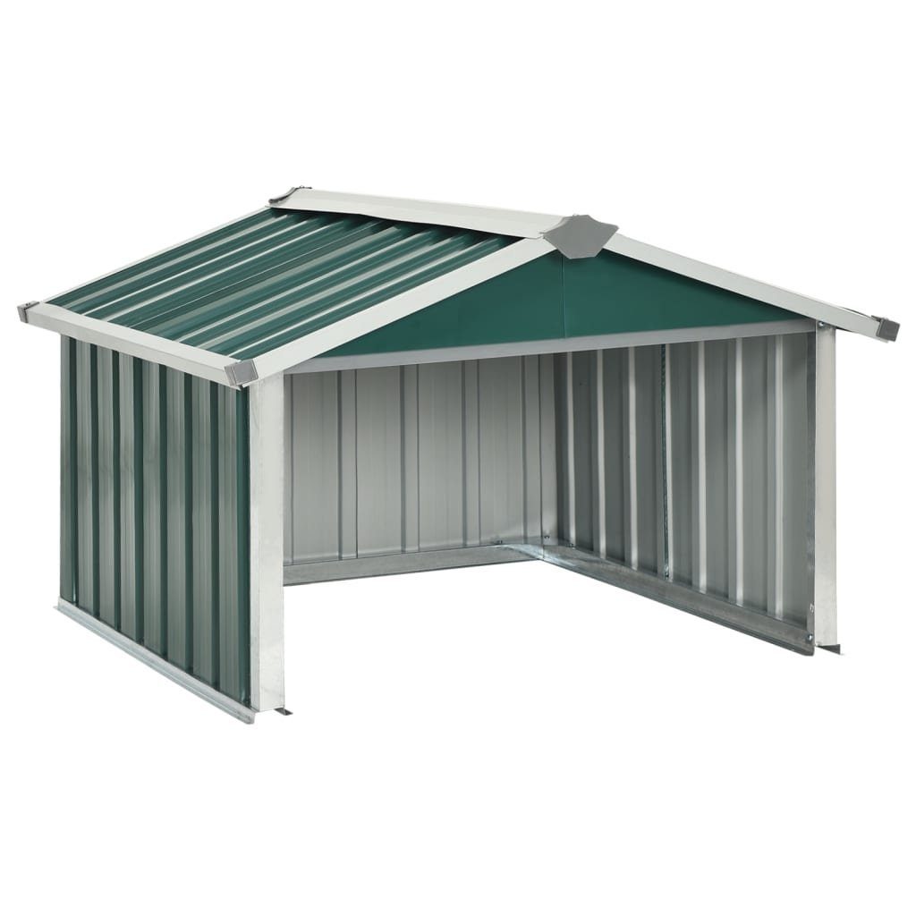 vidaXL Mähroboter-Garage NA Rasenmäher Garage 92x97x63 cm Verzinkter Stahl Grün für Mähroboter, BxTxH: 92x97x63 cm