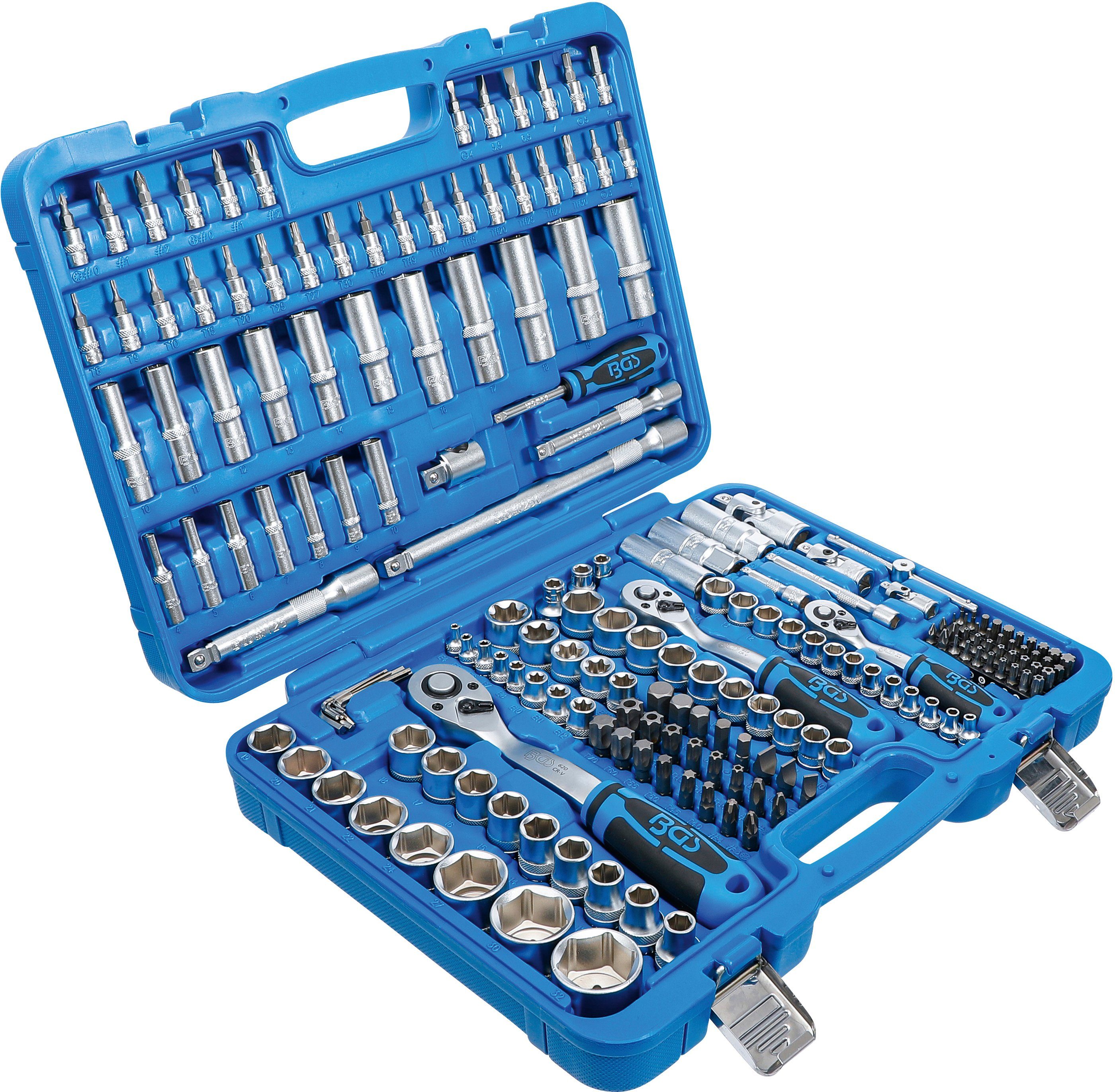 Ratsche Ratschen Steckschlüssel Satz 192-tlg. Sechskant 6,3 mm (1/4) / 10 mm