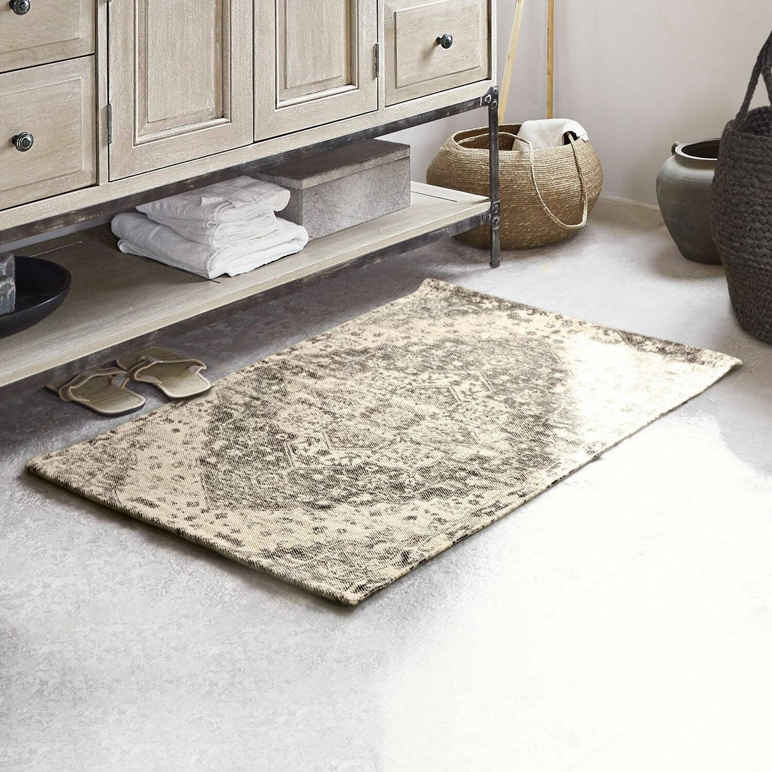 Mirabeau Badematte Badematte Davis grau, Höhe 70.0 mm, 100% Baumwolle günstig online kaufen