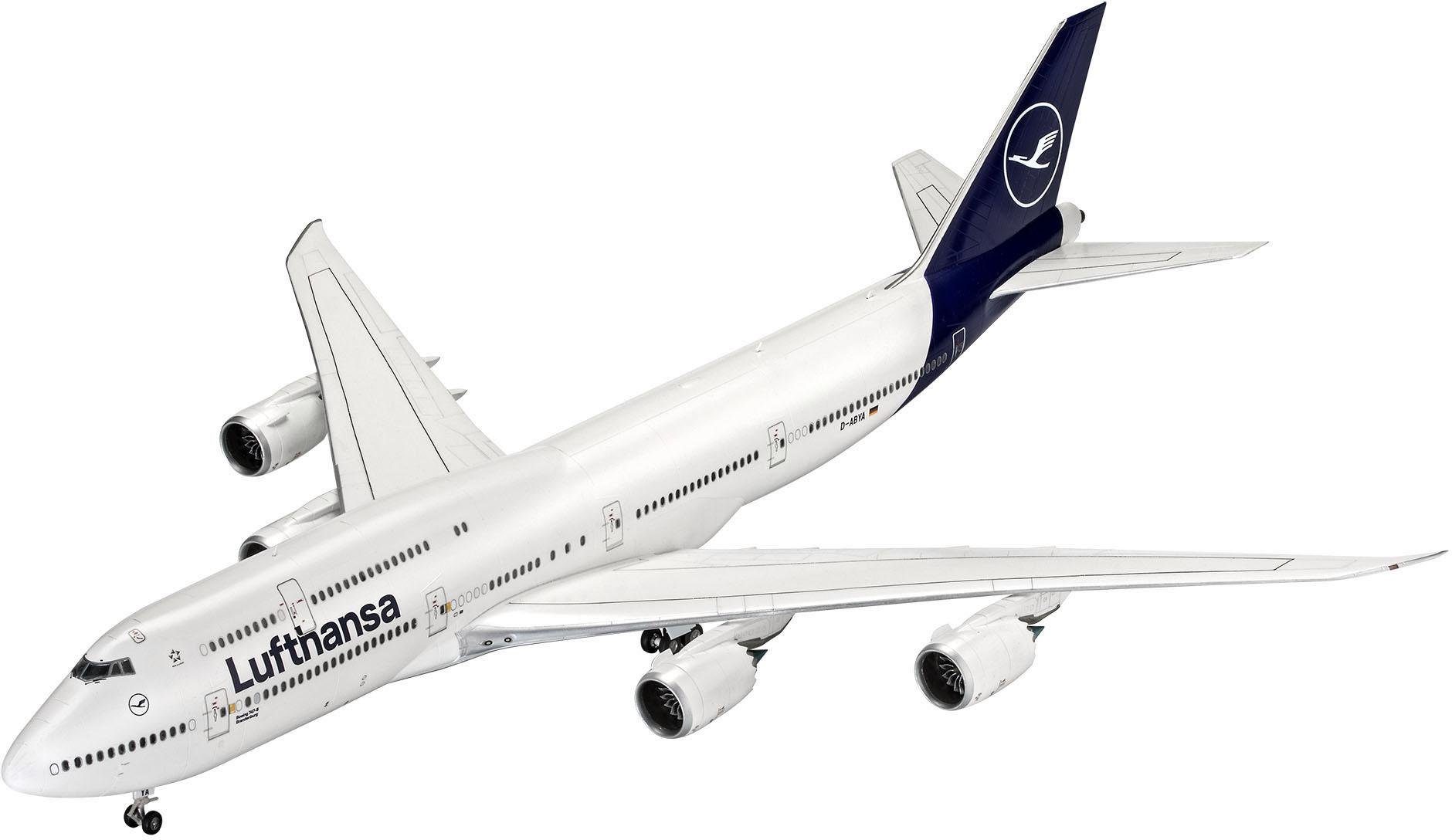 Revell® Modellbausatz Boeing 747-8, Lufthansa New Livery, Maßstab 1:144, Made in Europe