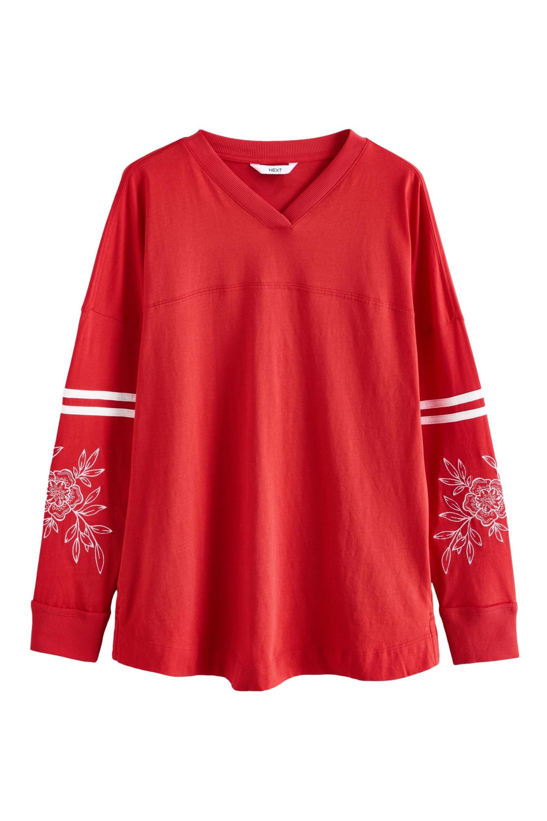 Next Langarmshirt Langärmeliges Skater-T-Shirt mit Saumdetail günstig online kaufen