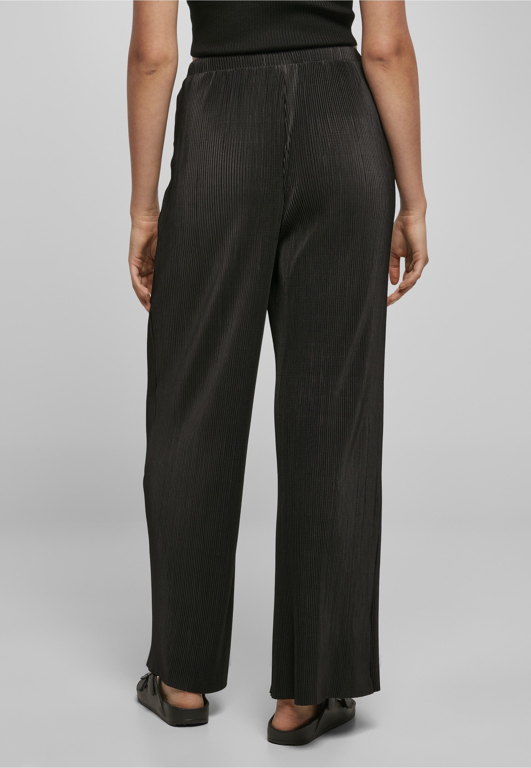 URBAN CLASSICS Stoffhose Urban Classics Damen Ladies Plisse Pants (1-tlg)