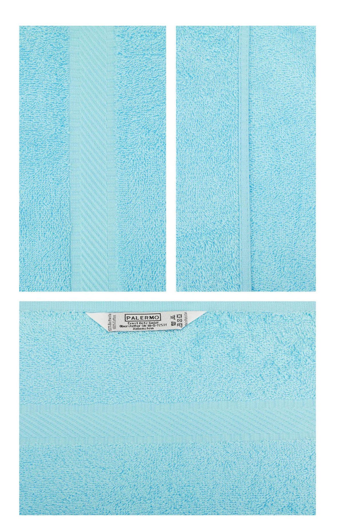 XXL cm Türkis, Betz 200 Farbe Badetücher Badetücher Stück (6-St) PALERMO x 100% Baumwolle 6 100