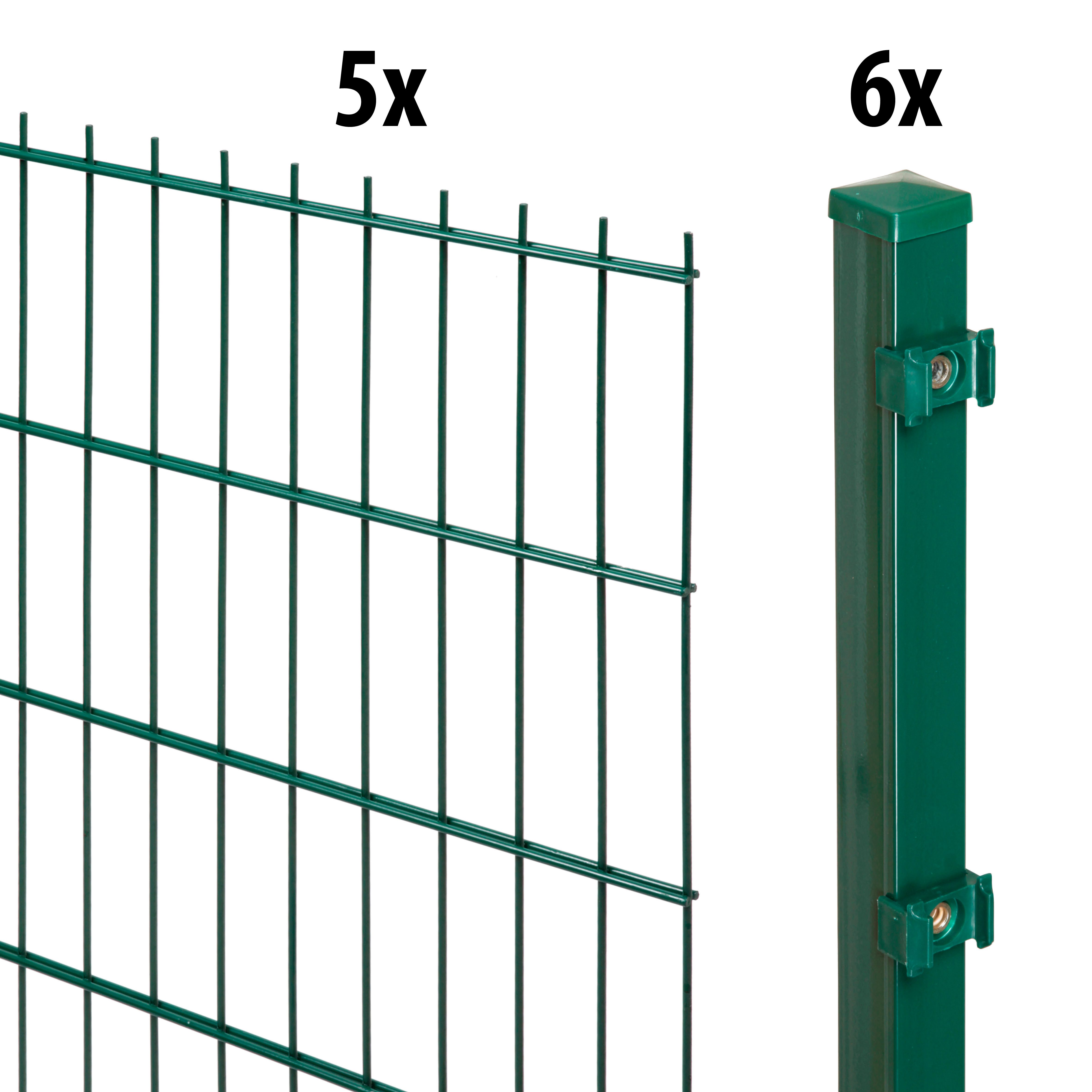 GARDEN 'N' MORE Doppelstabmattenzaun Standard, (11-St), günstig online kaufen