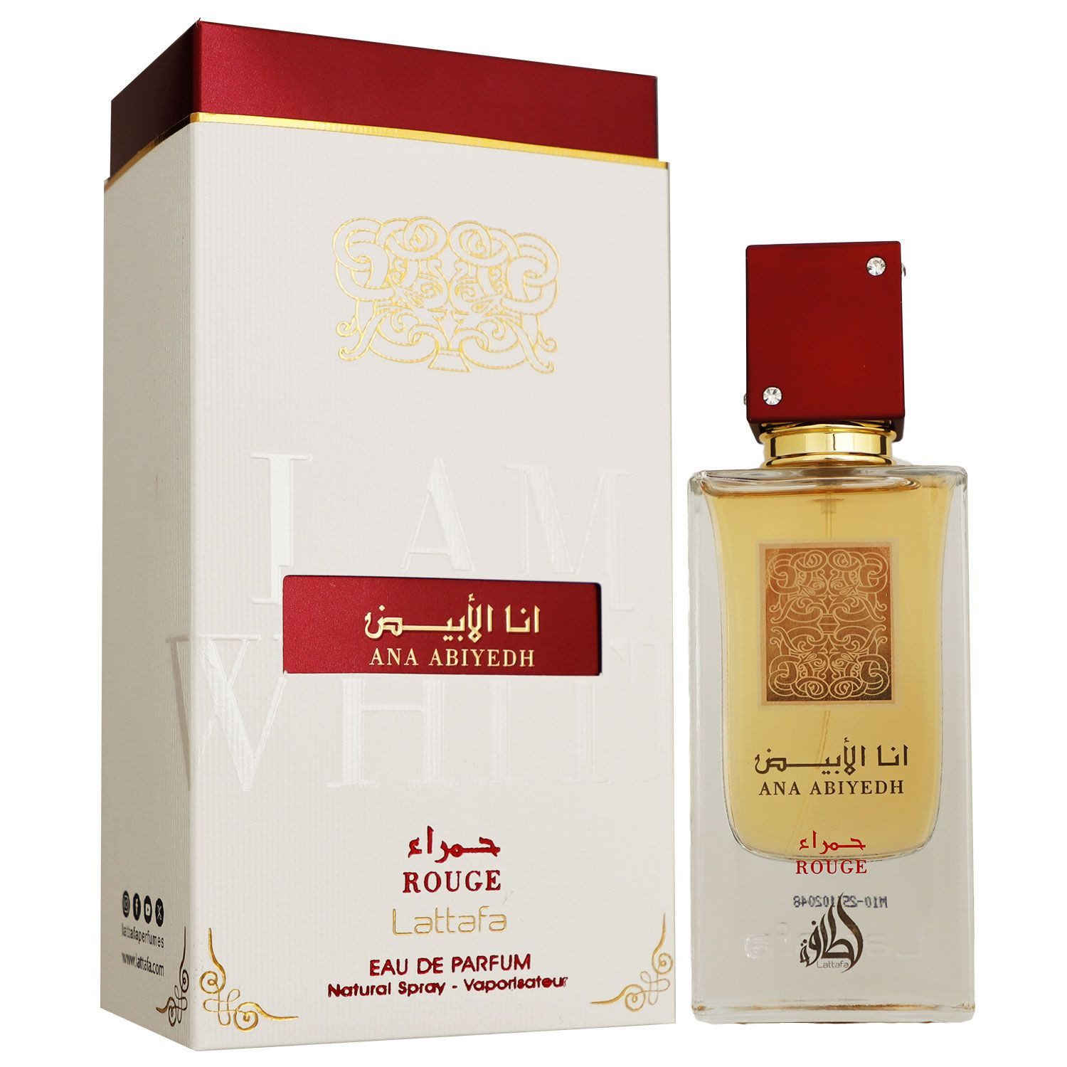 Lattafa Eau de Parfum Ana Abiyedh Rouge