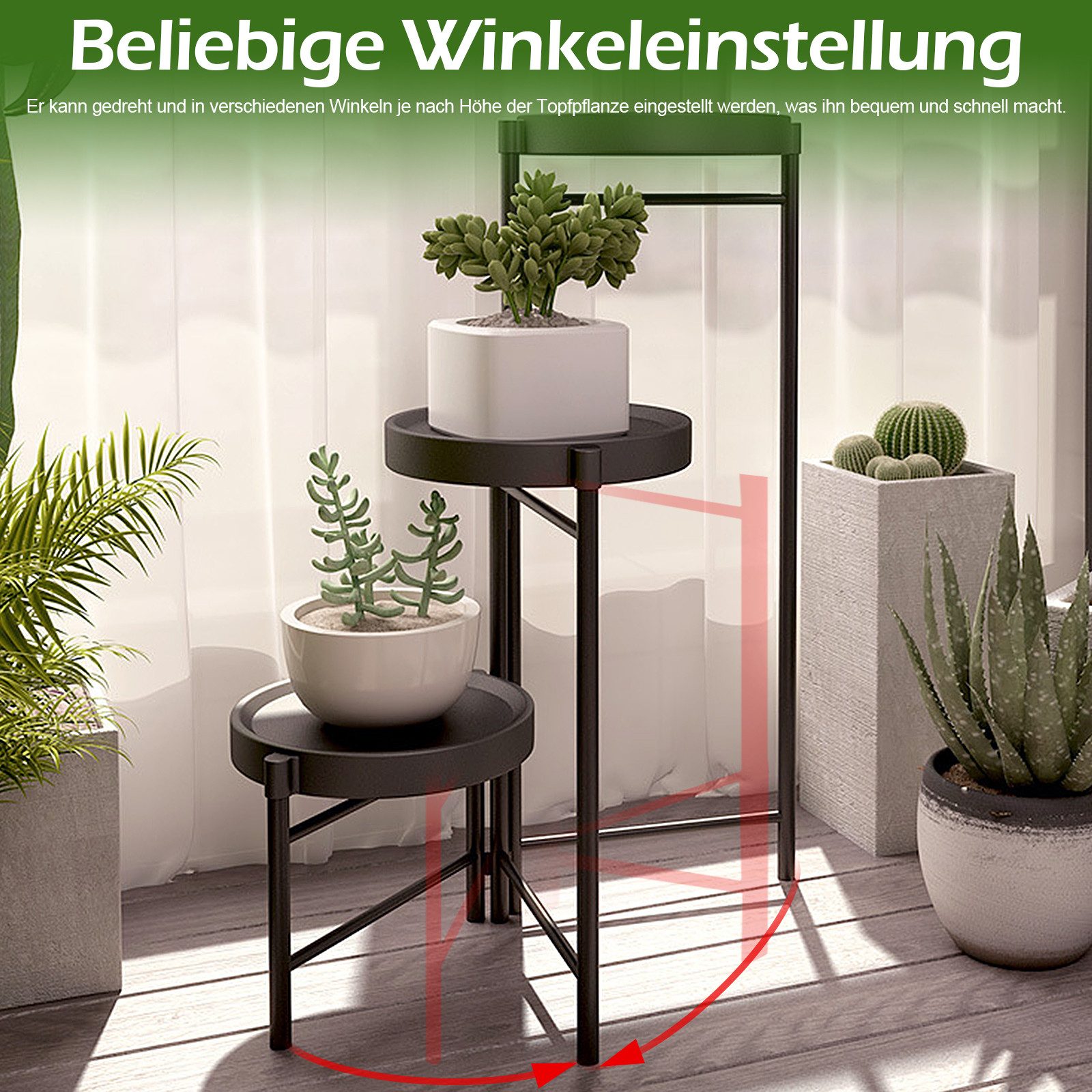 TWSOUL Blumenständer 3/4-lagiges faltbares Lagerregal aus günstig online kaufen