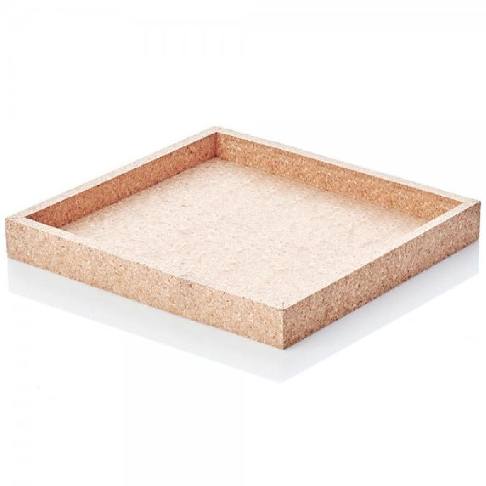 Novoform Tablett Design Dekotablett Quadratisch Natural Cork (26x26cm)