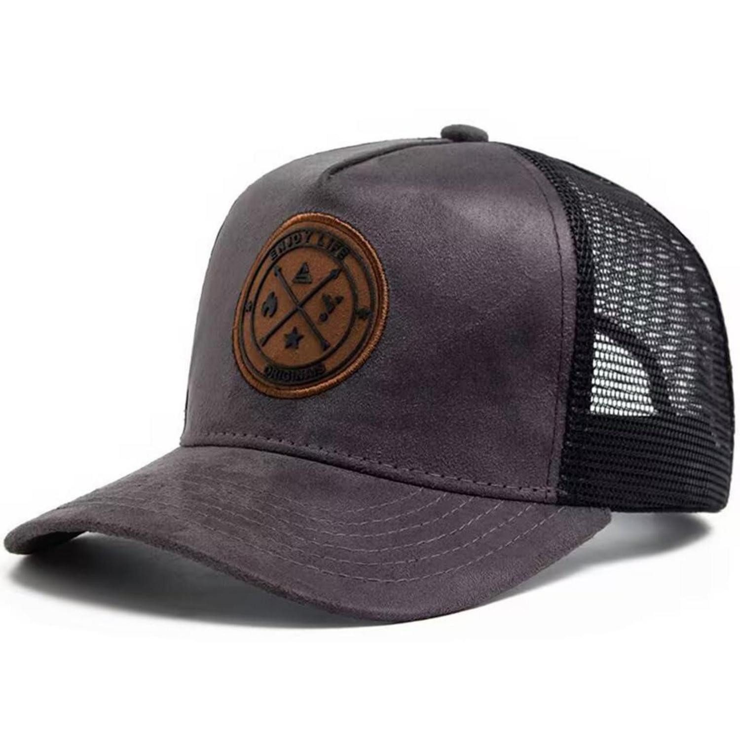 LuxusKollektion Trucker Cap Baseball Cap Mesh Grau (1-St)