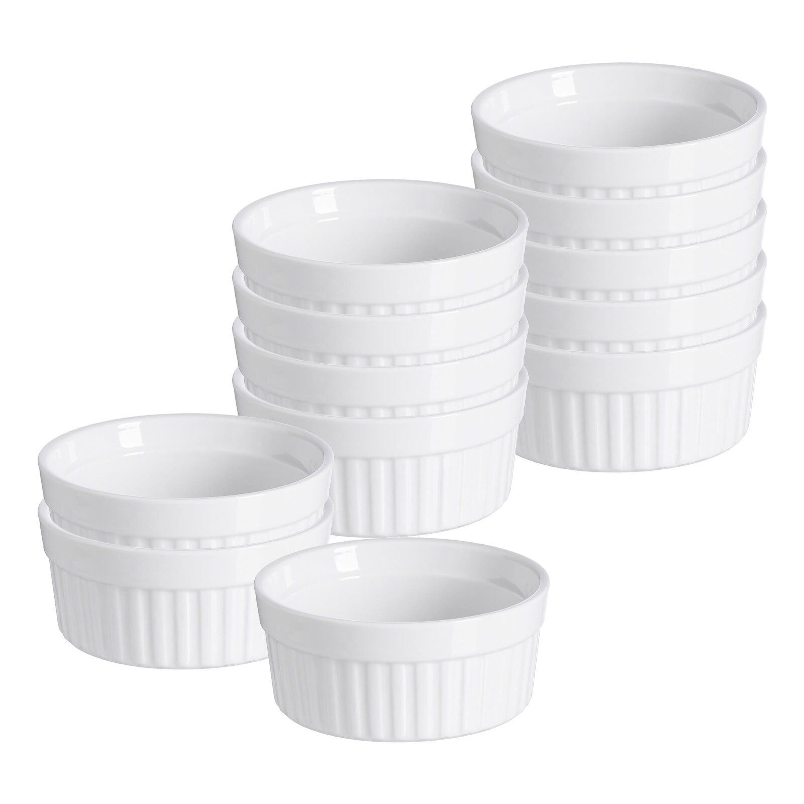 Auflaufform Bianco Auflaufformen ø 11 cm 12er Set