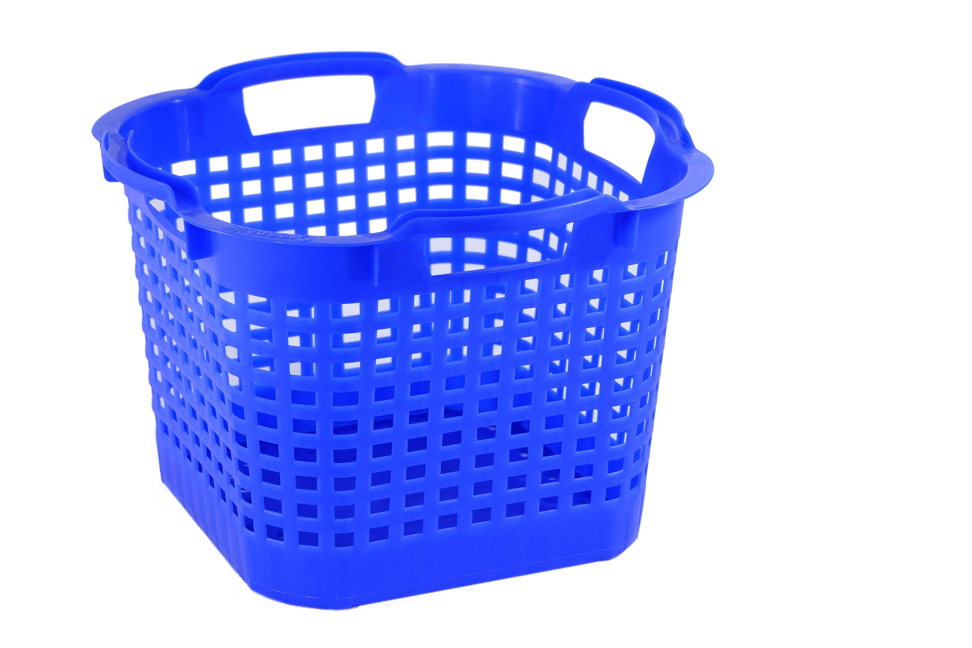 Aufbewahrungskorb Uni-Korb 25 kg, 10 Stück, drehstapelbar, blau