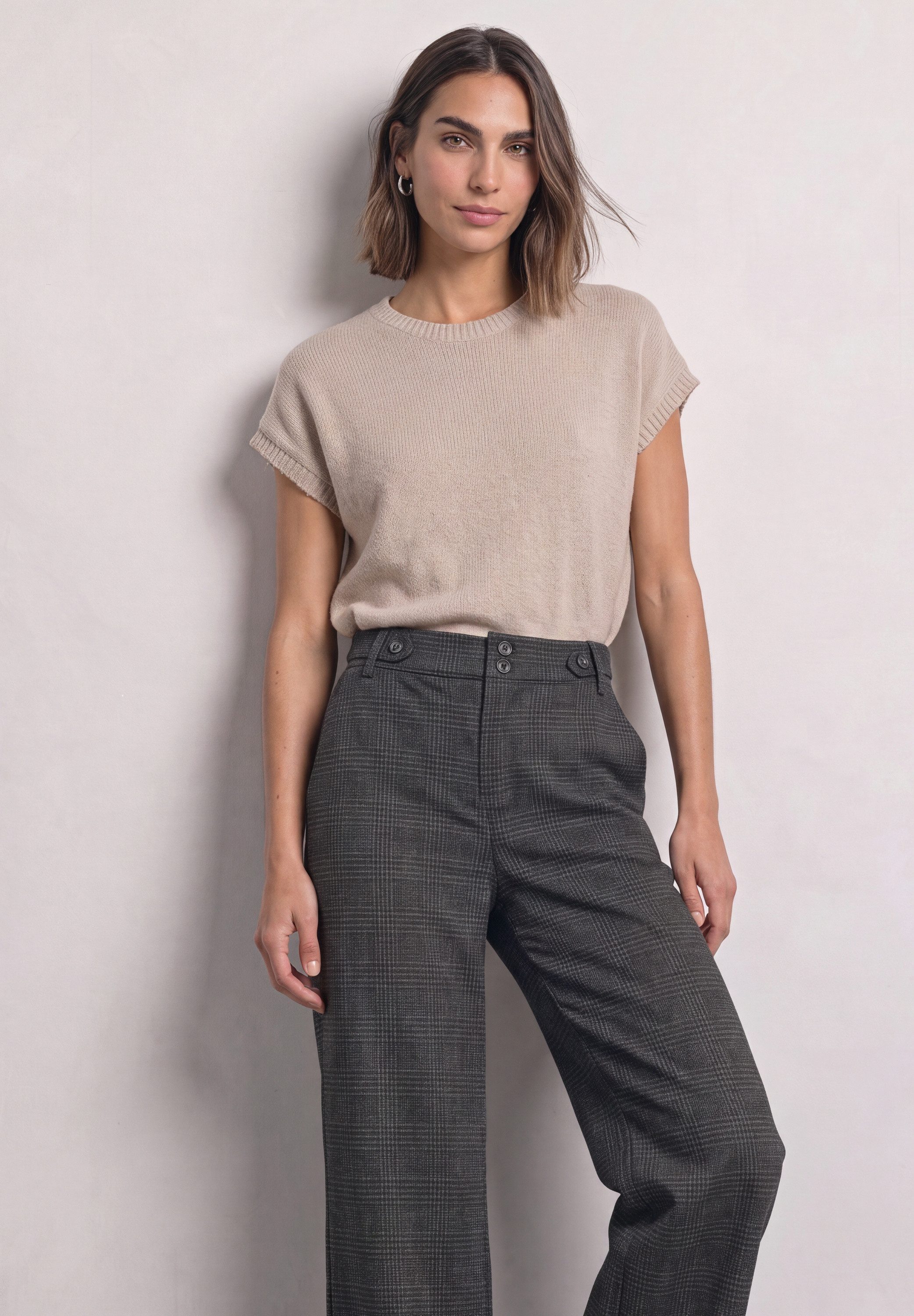 STREET ONE Stoffhose Style Emee mit Karomuster