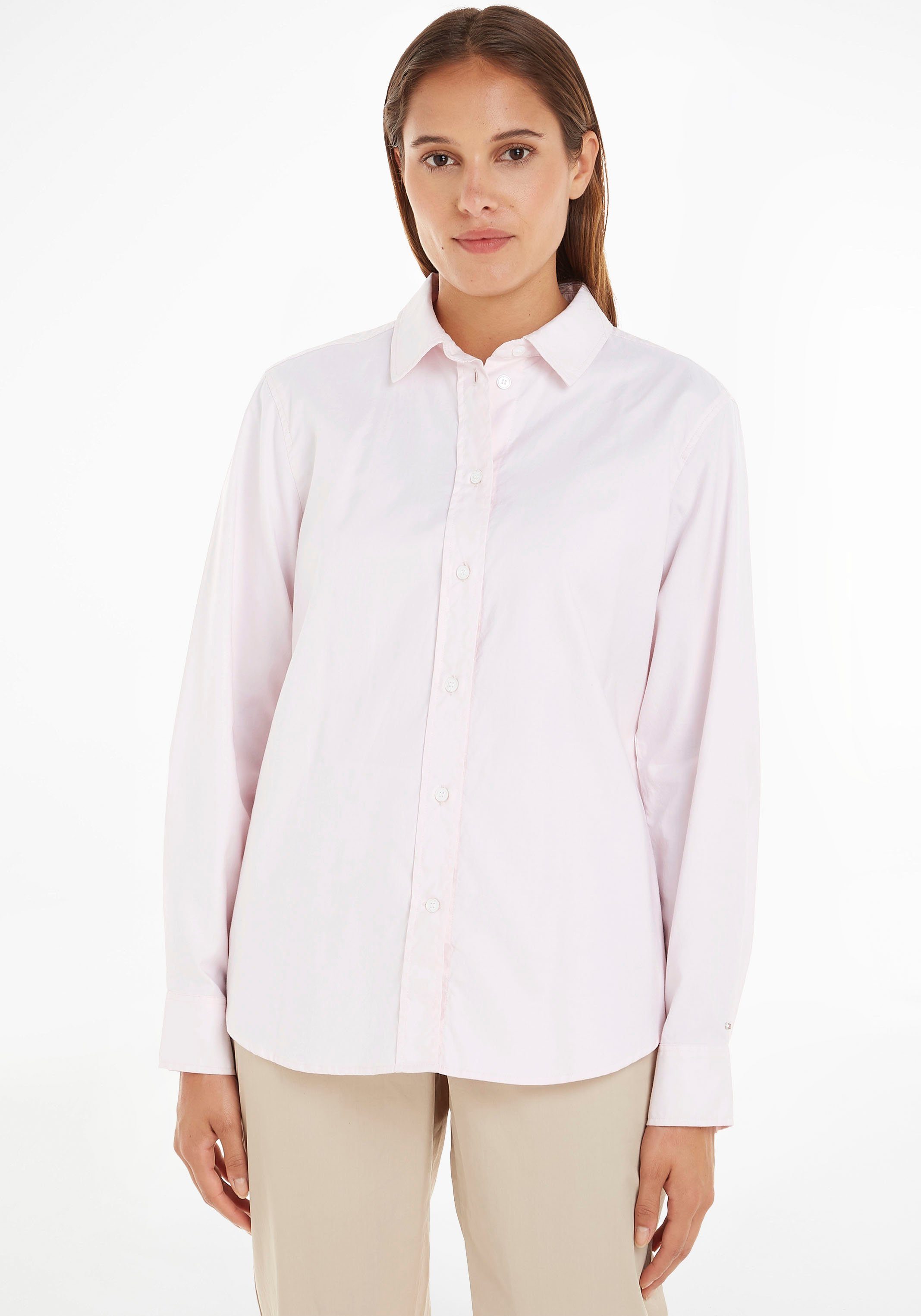 Tommy Hilfiger Hemdbluse OXFORD RELAXED SHIRT LS im vielseitigen Basic-Look