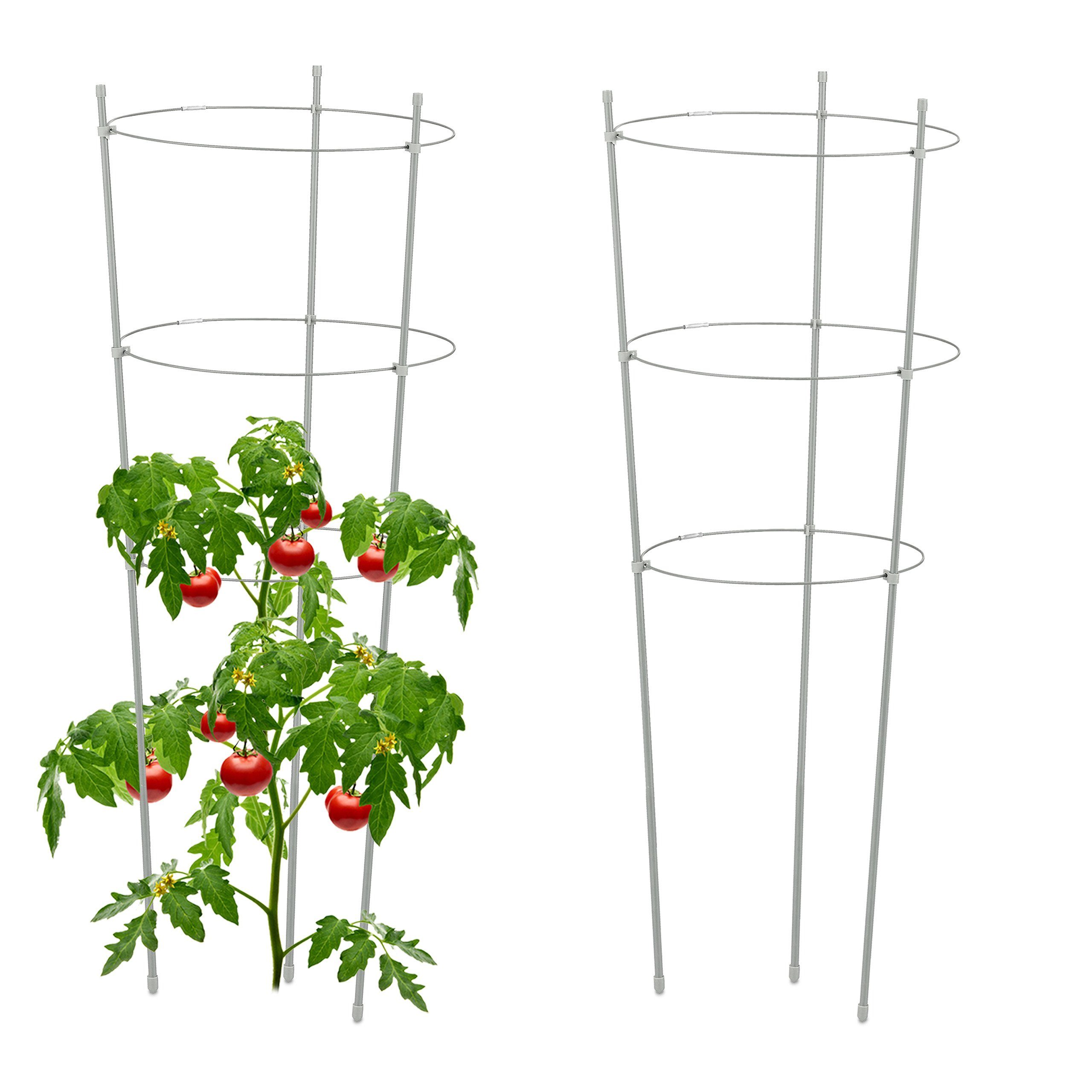 relaxdays Rankhilfe Graue Rankhilfe 76 cm günstig online kaufen