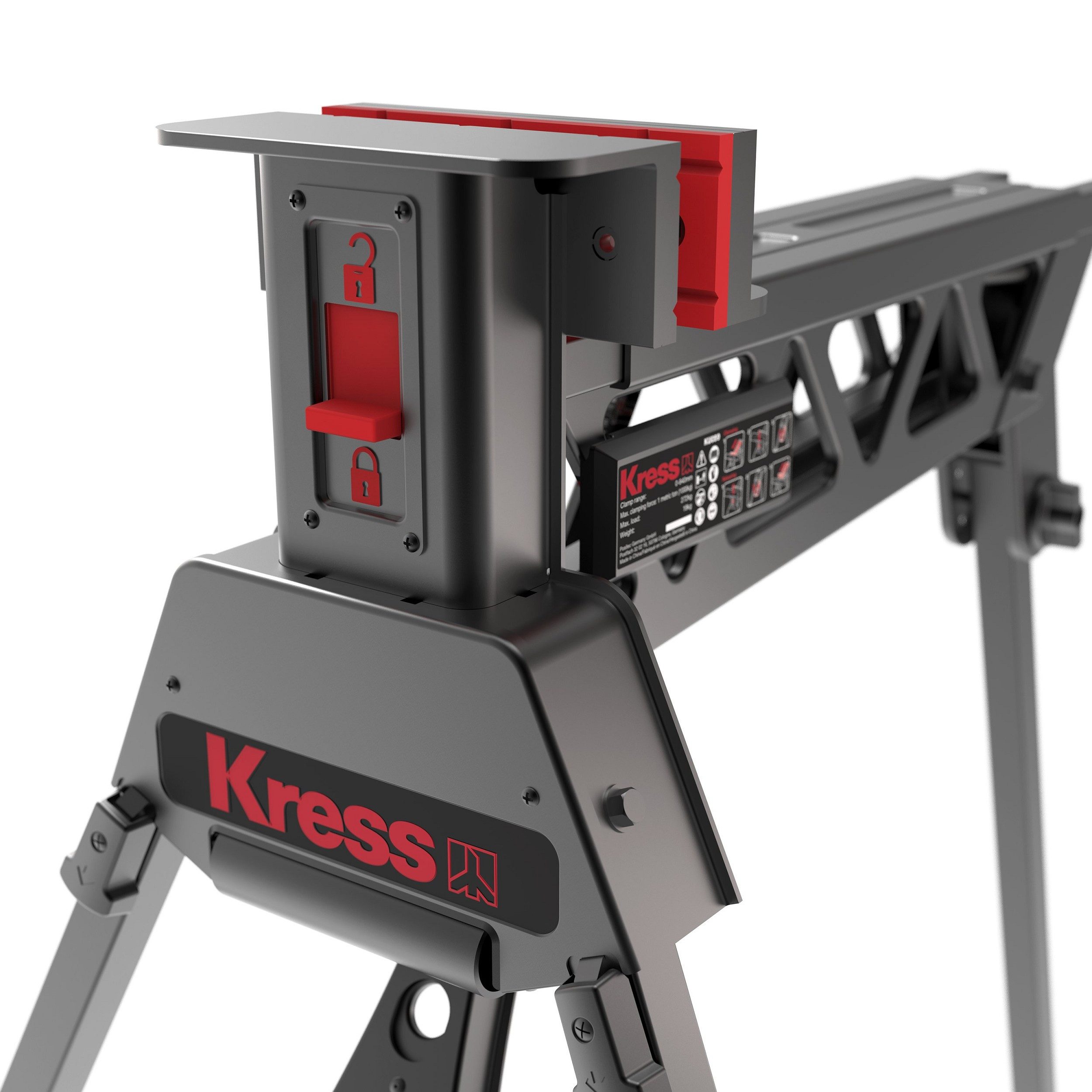 Kress Akku-Handkreissäge KU059 Spannsägebock / Werkbank