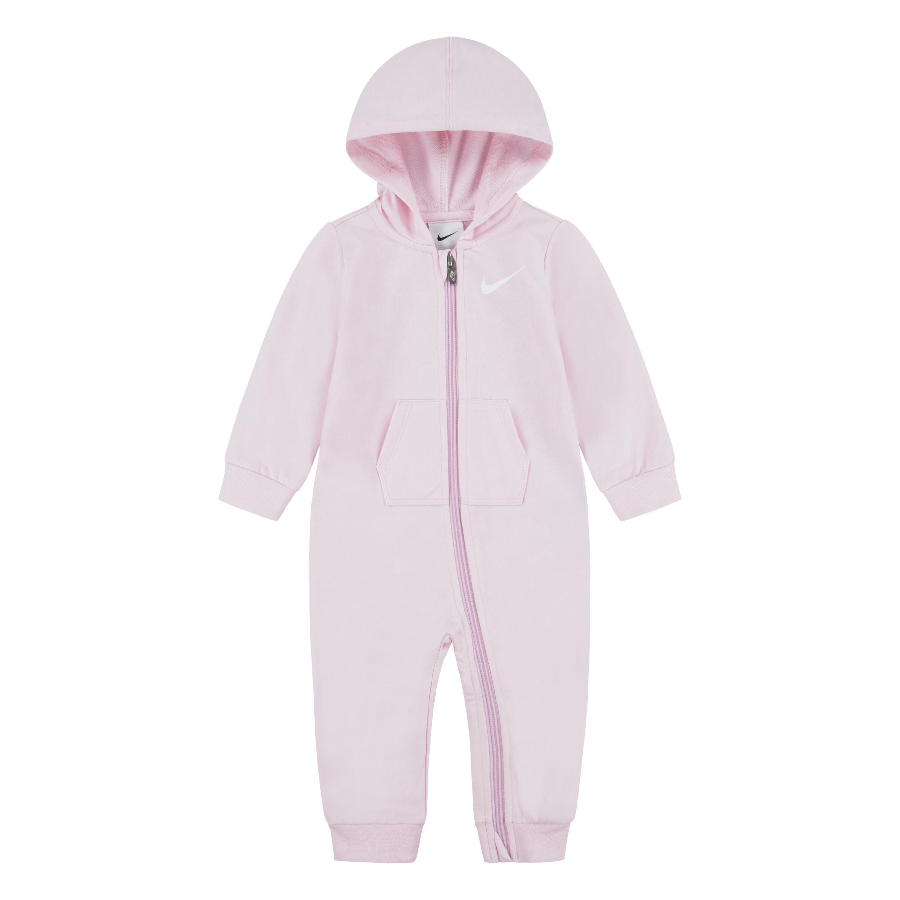 Nike Sportswear Strampler NKN ESSENTIALS HOODED COVERALL für Babys, mit Kapuze, mit Logodruck und Markenlabel