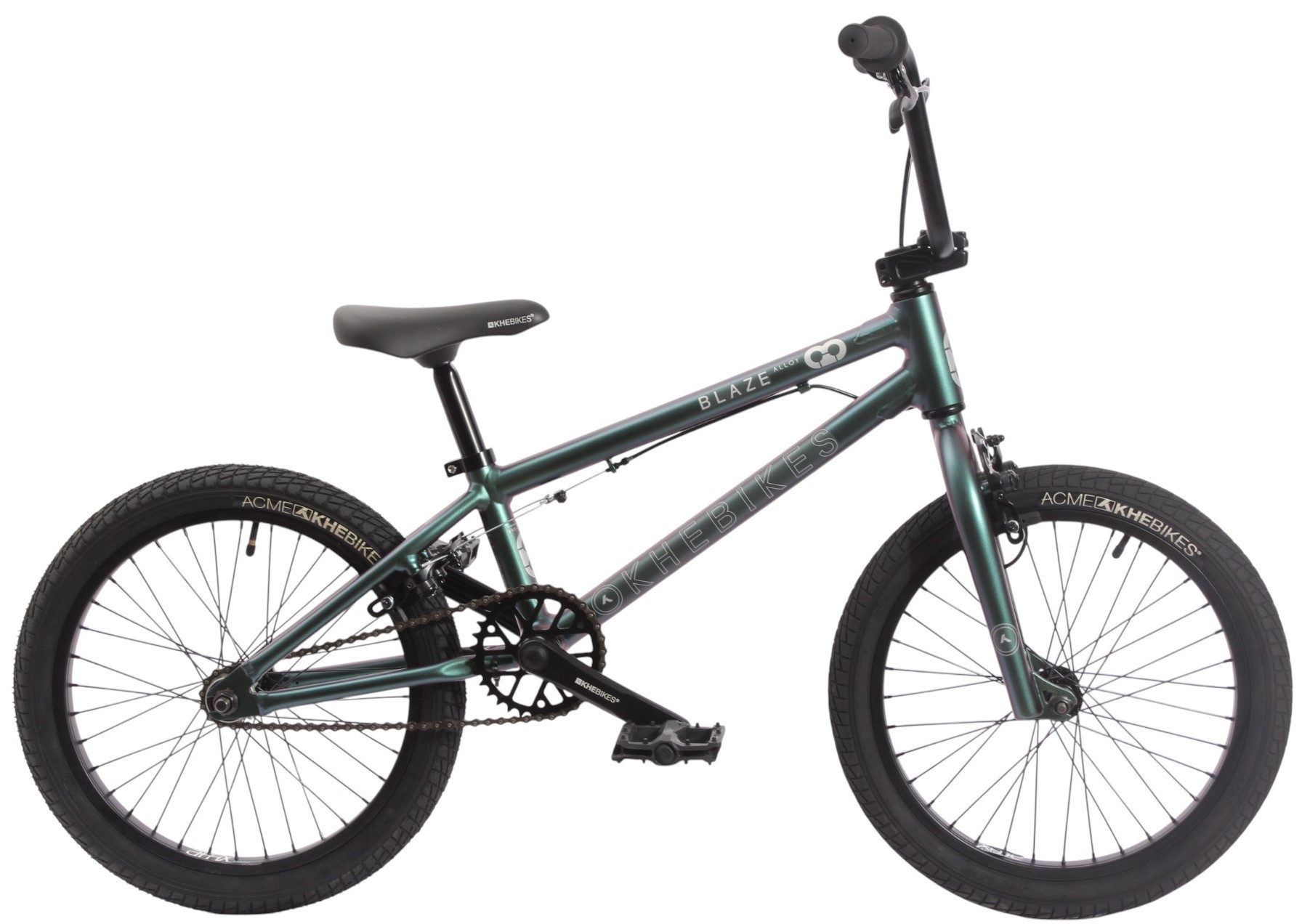 KHEbikes BMX-Rad KHE BLAZE 18 Zoll, 9,3 kg, Aluminiumrahmen, U-Bremsen, 360° Rotor, 1 Gang