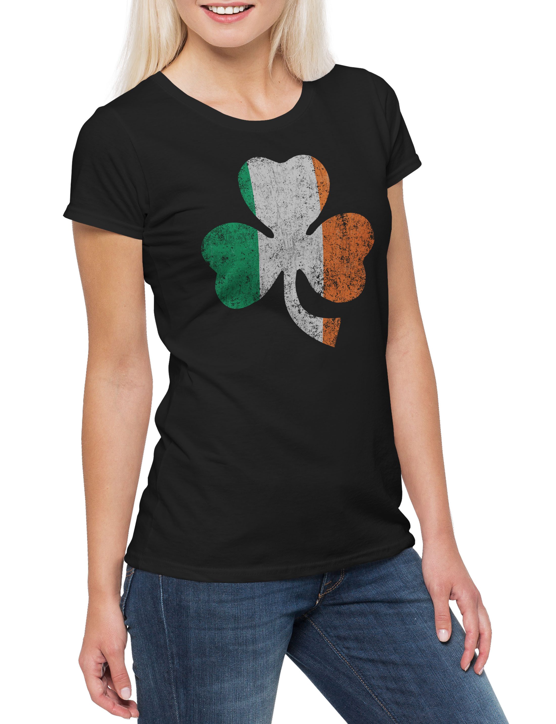 Urban Backwoods Print-Shirt Shamrock Irish Flag günstig online kaufen