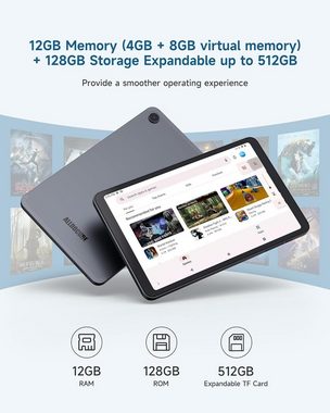 ALLDOCUBE iPlay 50 Mini 12(4+8) GB RAM Octa-Core Prozessor Tablet (8,4", 128 GB, Android 13, 4G LTE/5G WiFi, Mit den besten und erstaunlichsten Funktionen, attraktivem Design)