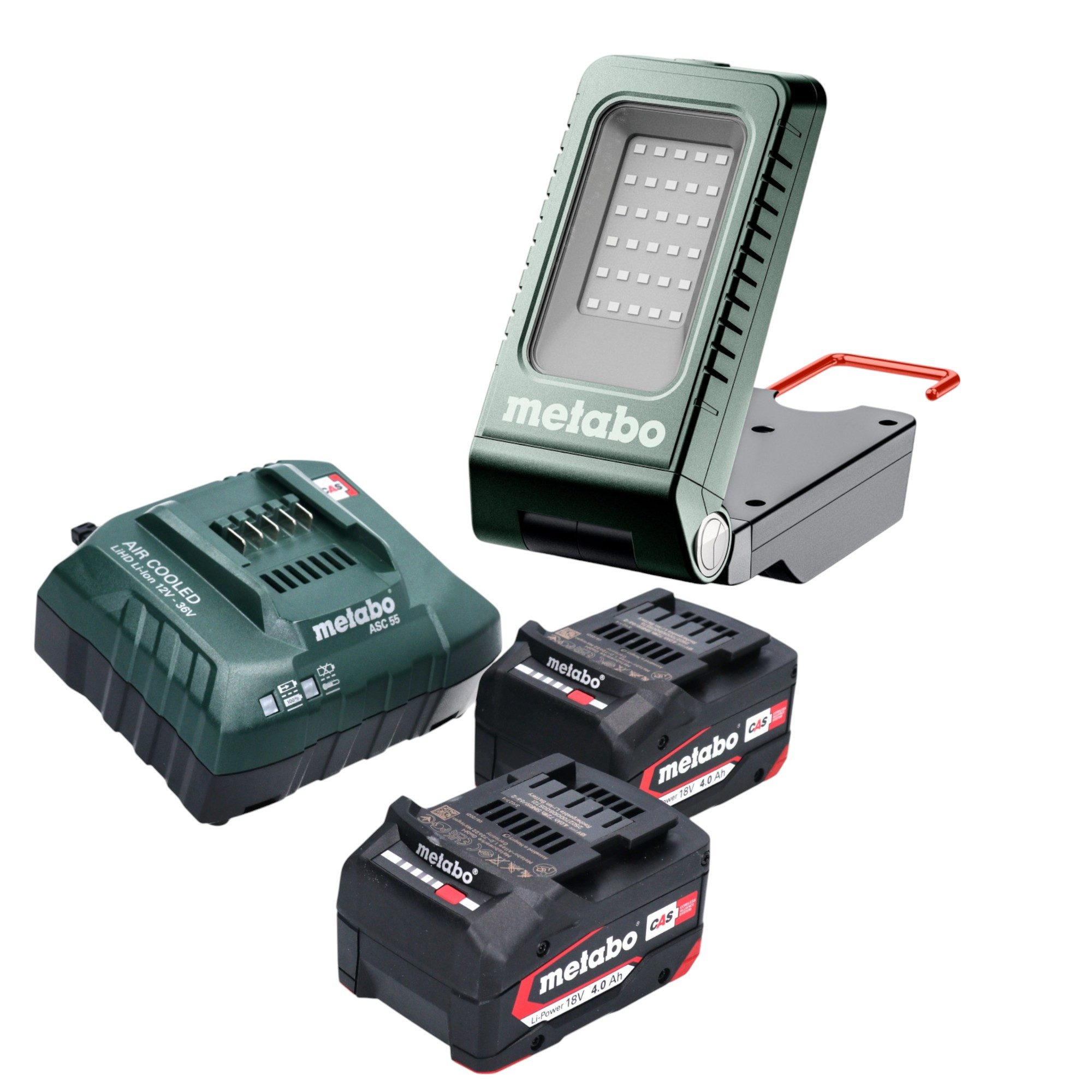 metabo Точечные светильники BSA 18-1000 18 V 1000 lm + 2x Akku 4,0 Ah + Ladegerät