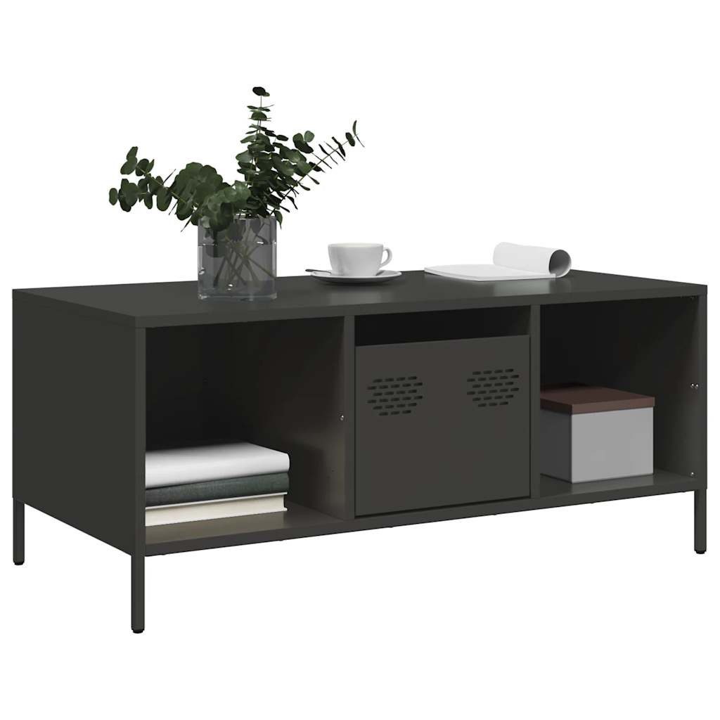 vidaXL Couchtisch Couchtisch Schwarz 101,5x50x43,5 cm günstig online kaufen