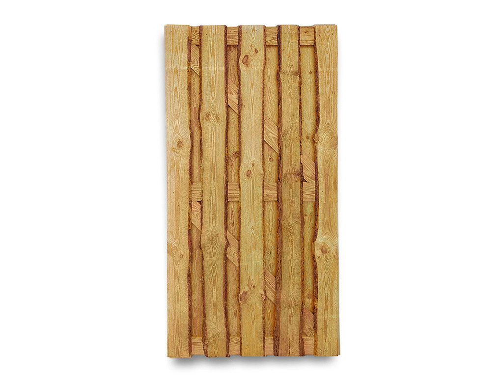 Woodtex Sichtschutzelement WOODTEX Holz Sichtschutzzaun Nadelholz Natur blickdicht
