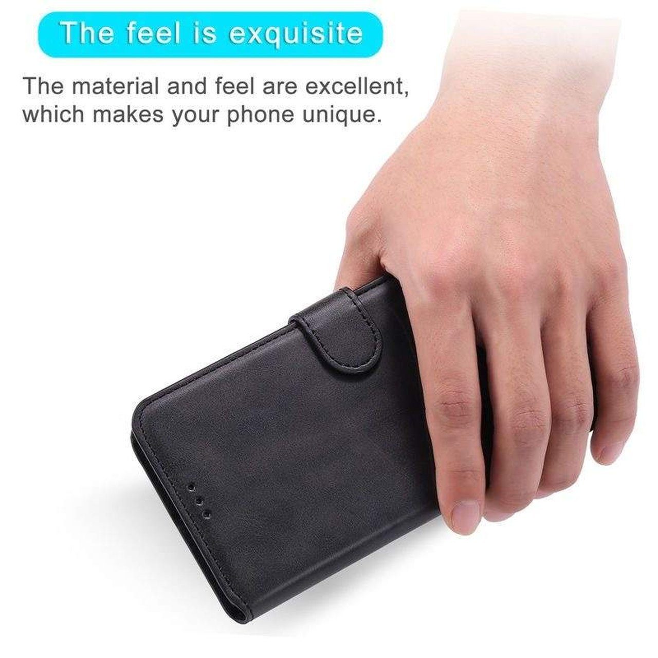 IKHEMalarka Handyhülle fur Apple iPhone 12,13,14,15 Schutzhülle Handy Tasche, Premium Leder – Bild 5 von 5