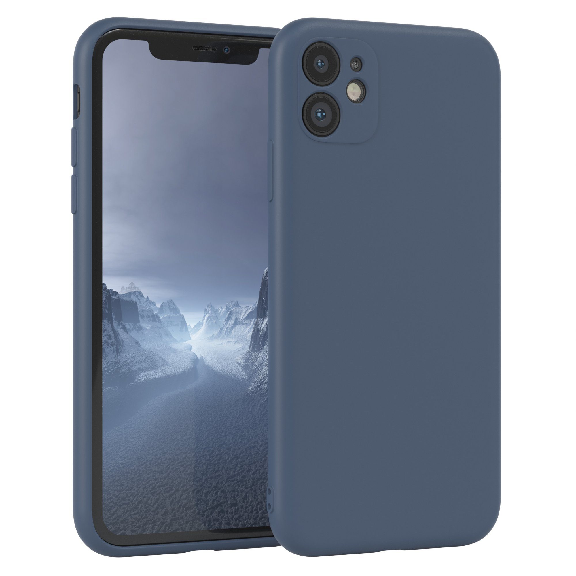 EAZY CASE Handyhülle TPU Hülle für Apple iPhone 11 6,1 Zoll, Handy Softcase mattierte Silikonhülle Back Cover Soft Blau / Petrol