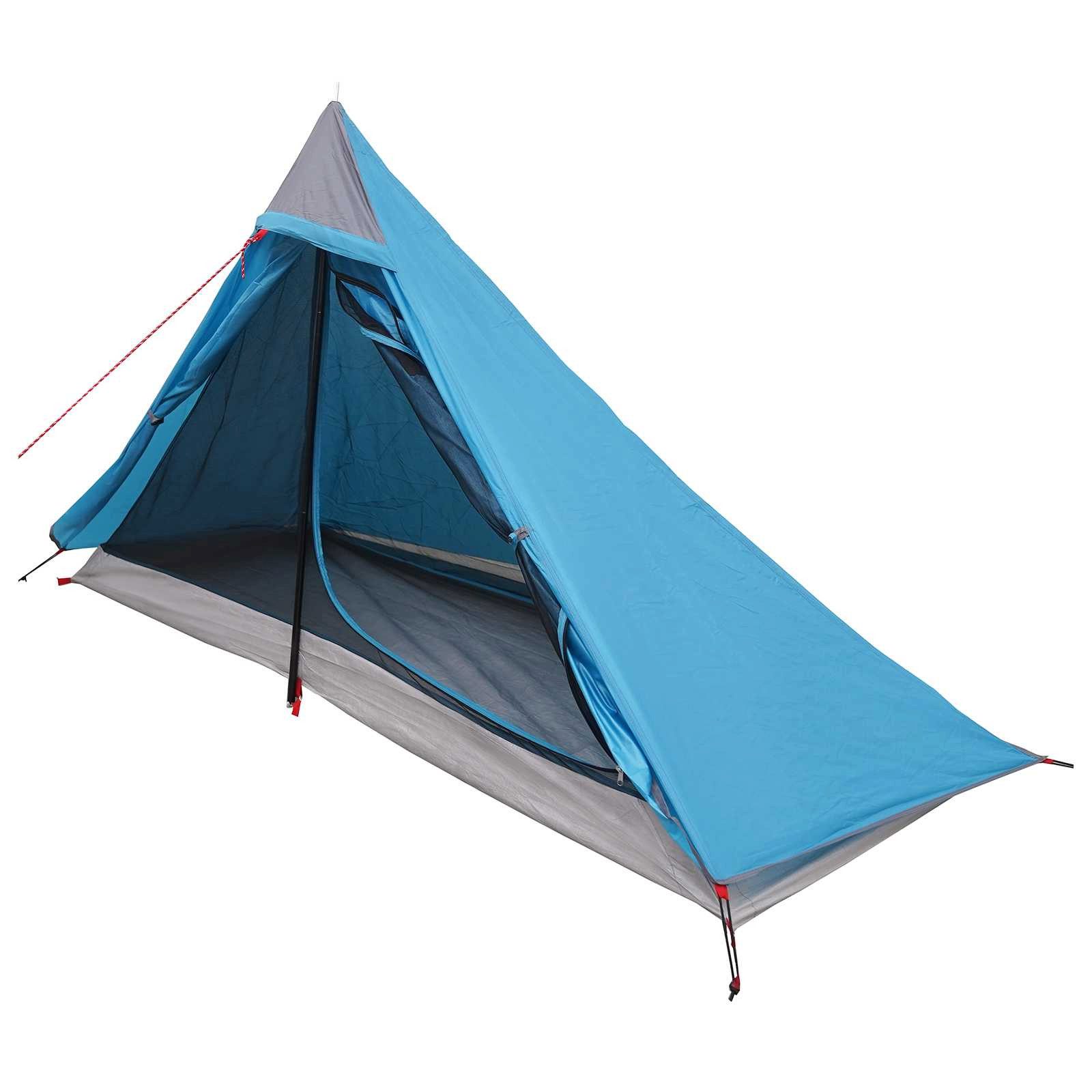 vidaXL Kuppelzelt Trekkingzelt Blau 222 x 85 x 125 cm, (1 tlg)