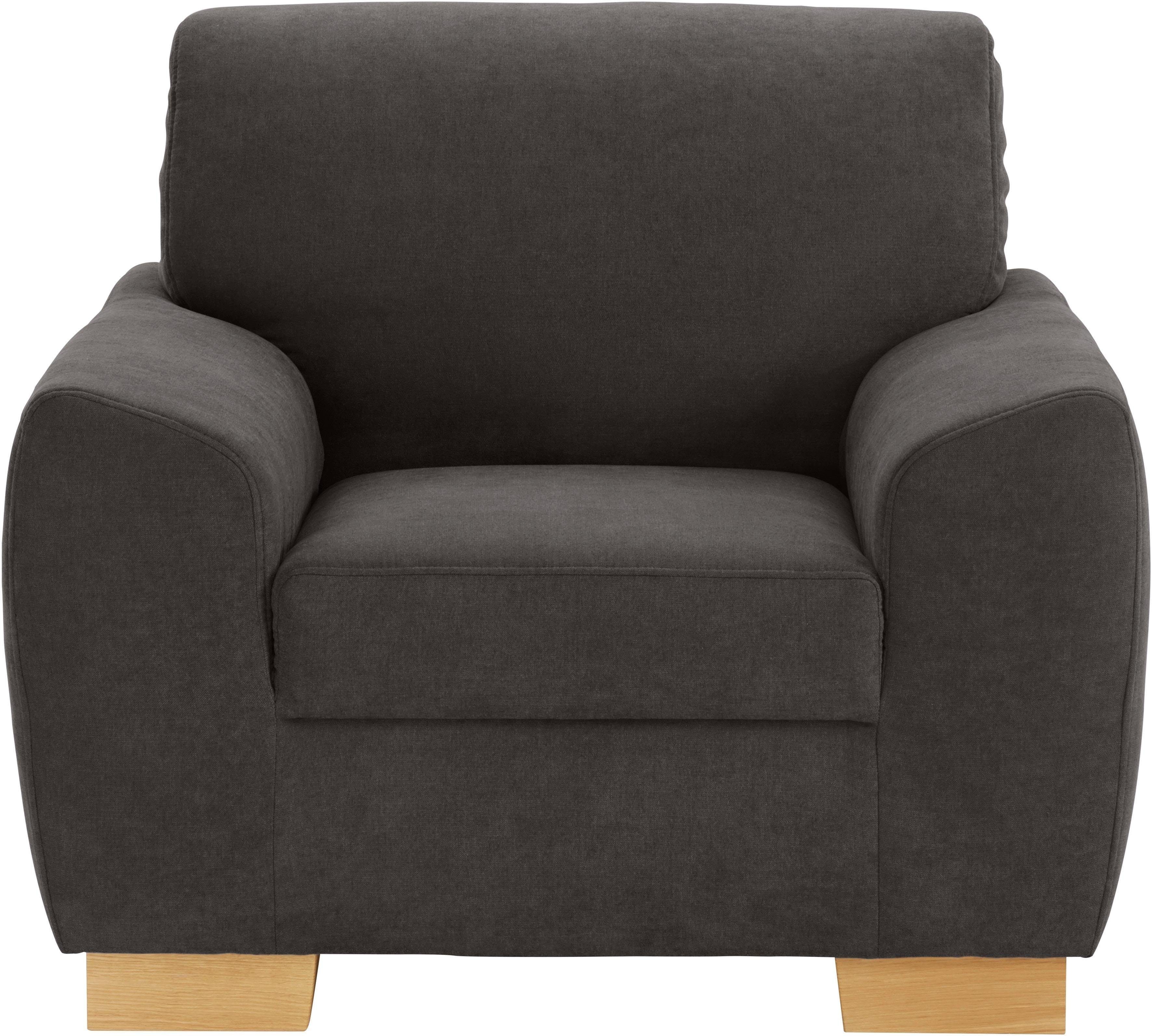 DOMO collection Sessel Incanto, kubische Formensprache, komfortabel, flache Armlehnen